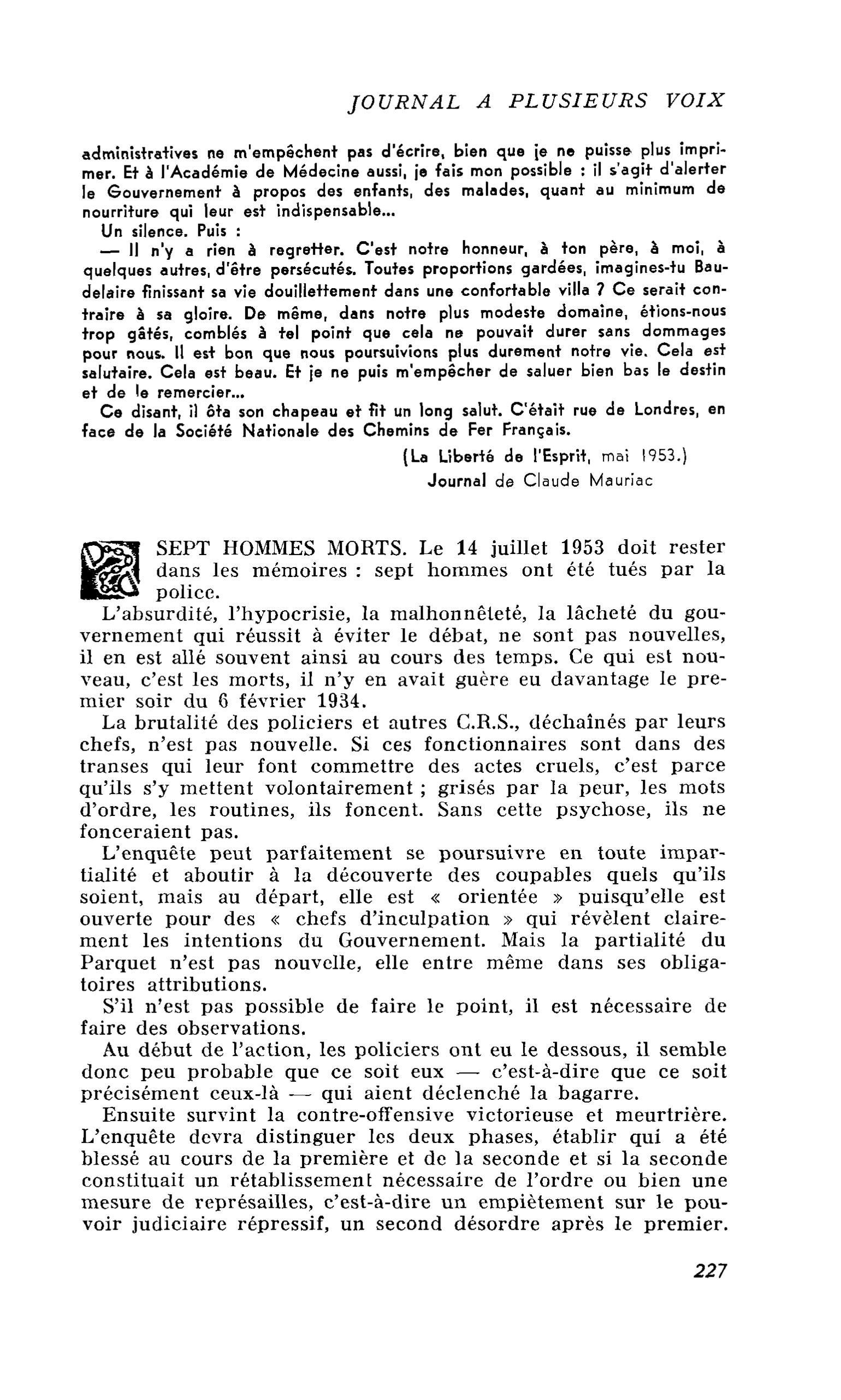 SEPT HOMMES MORTS