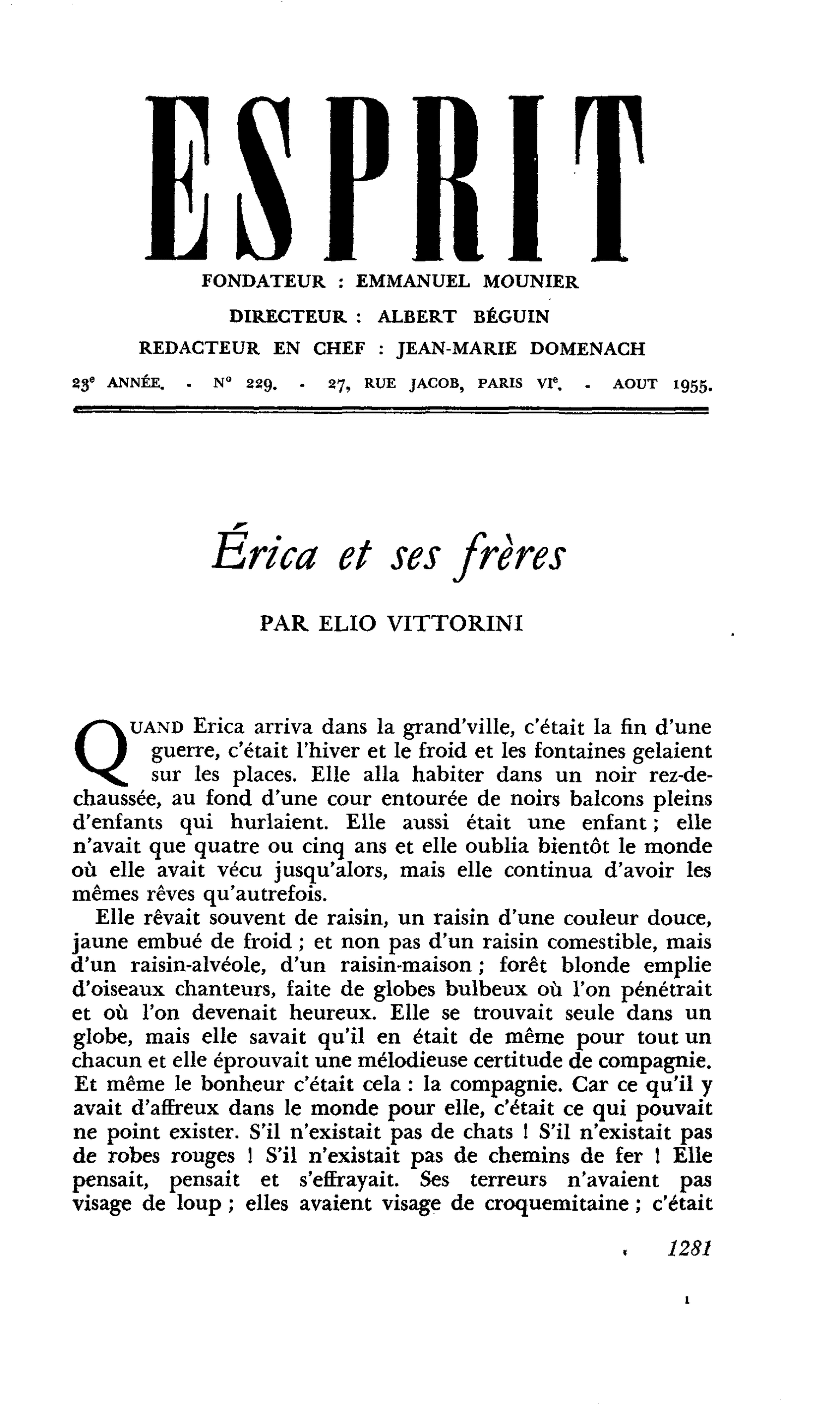 Érica et ses frères