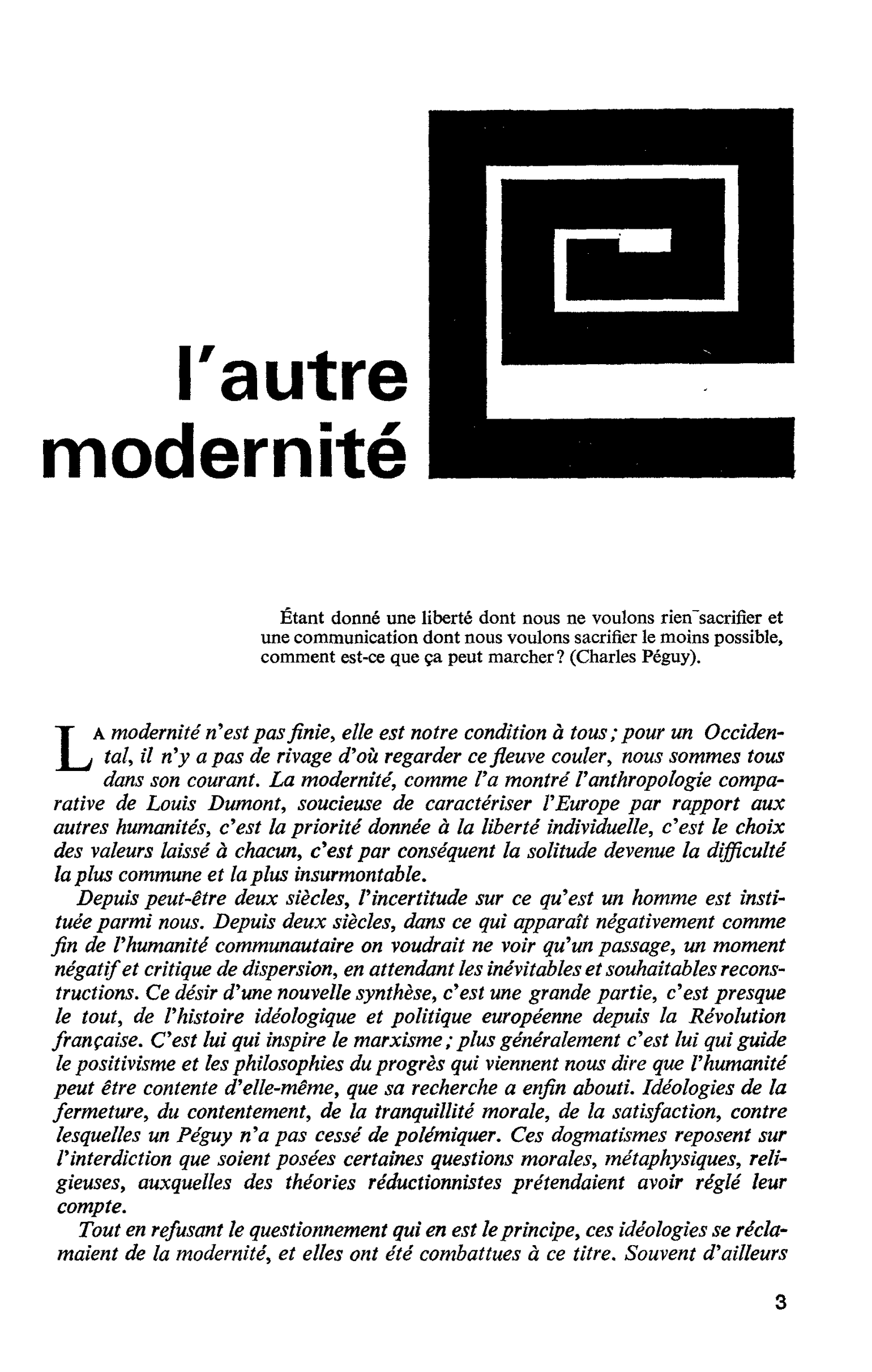 L’autre modernité