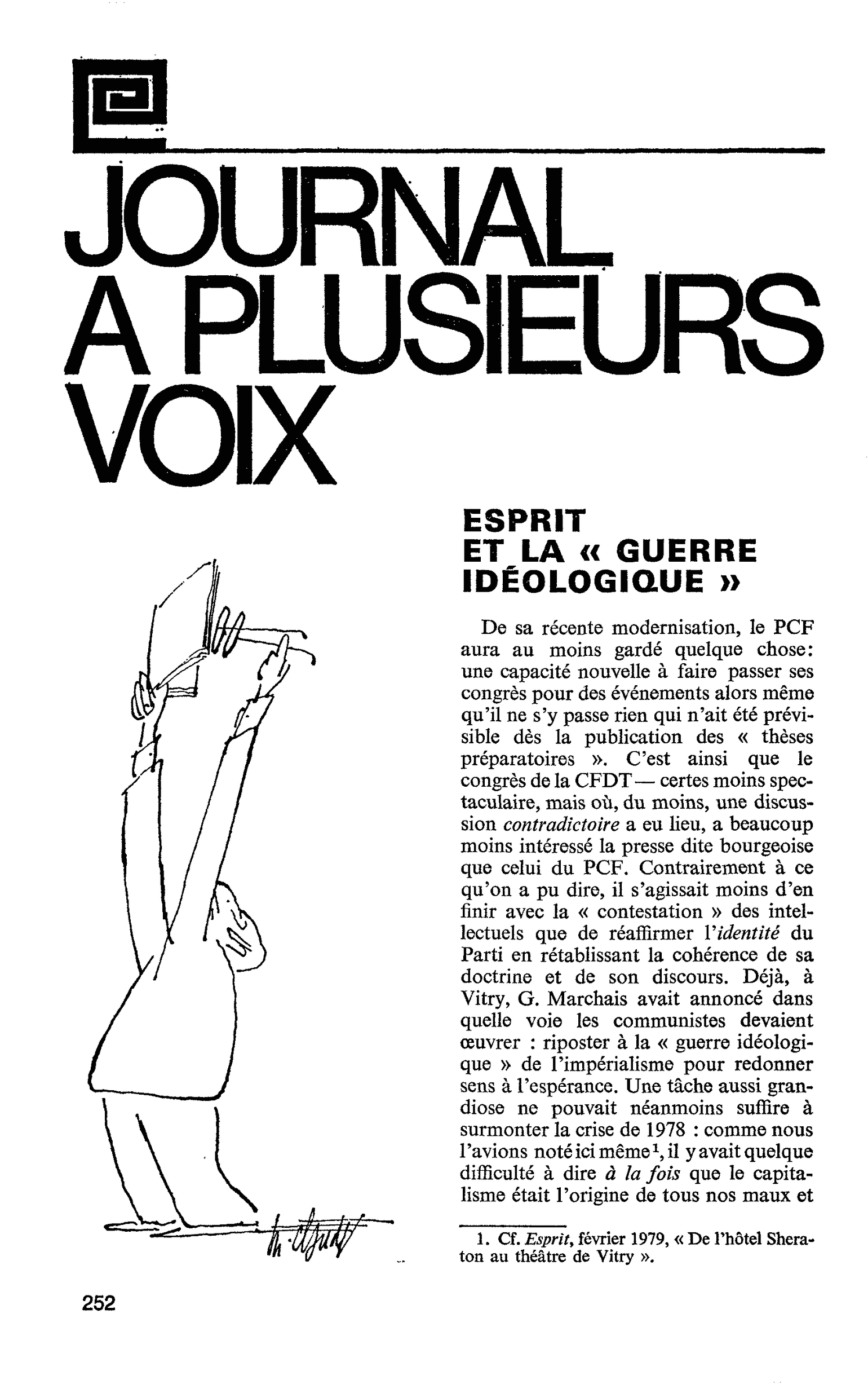 ESPRIT ET LA « GUERRE IDÉOLOGIQUE »