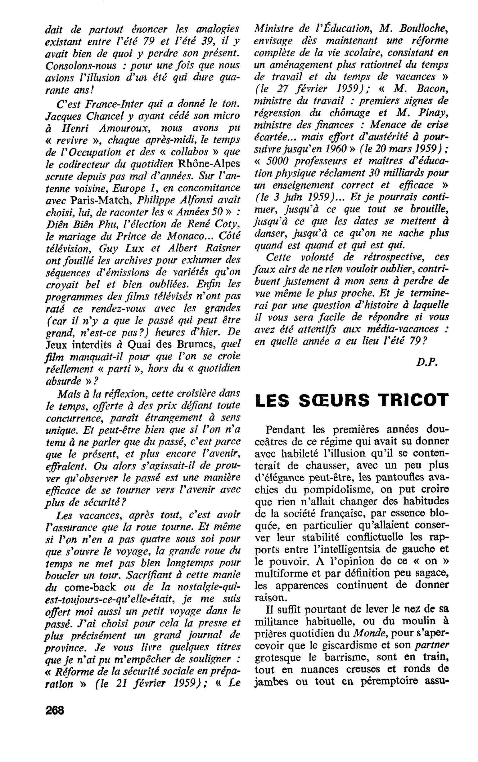 LES SOEURS TRICOT