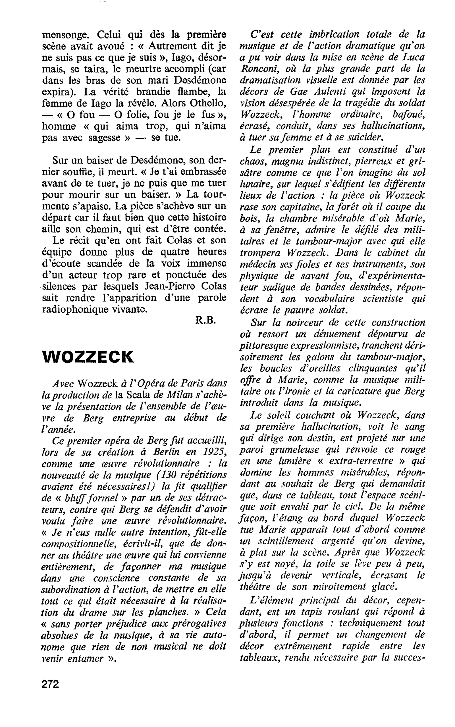 WOZZECK