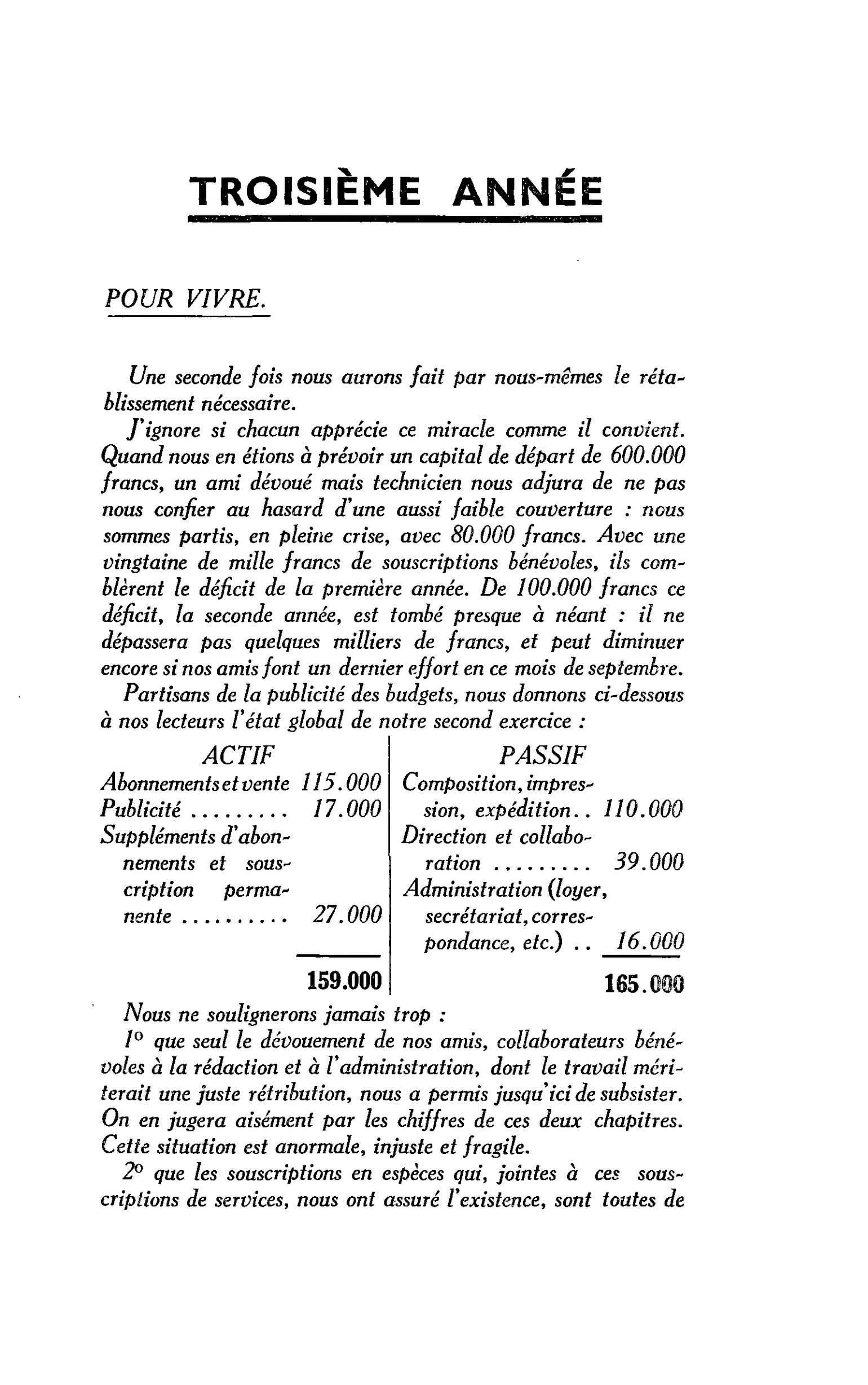 TROISIEME ANNEE
