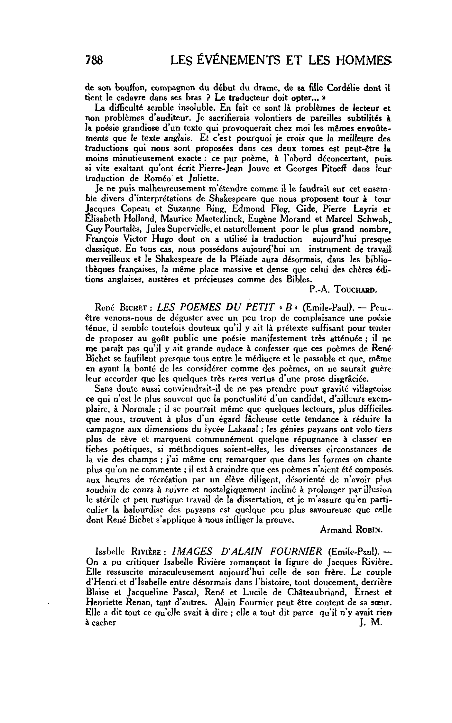 LES LETTRES. René BlCHET : LES POEMES DU PETIT « B »
