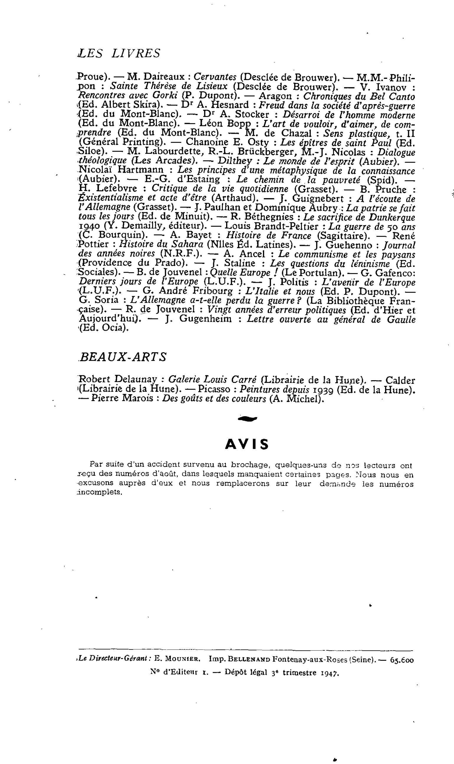 BEAUX-ARTS