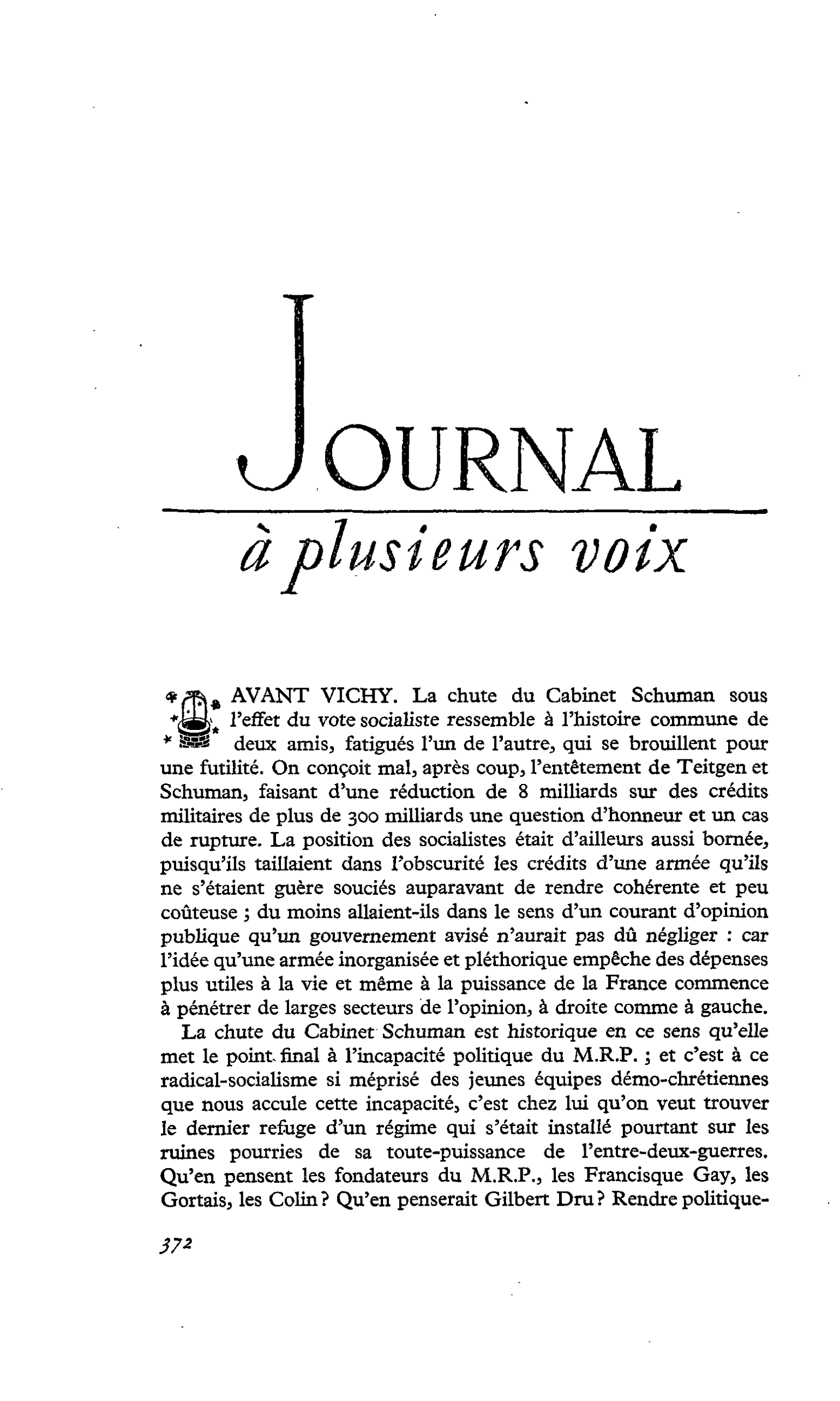 AVANT VICHY