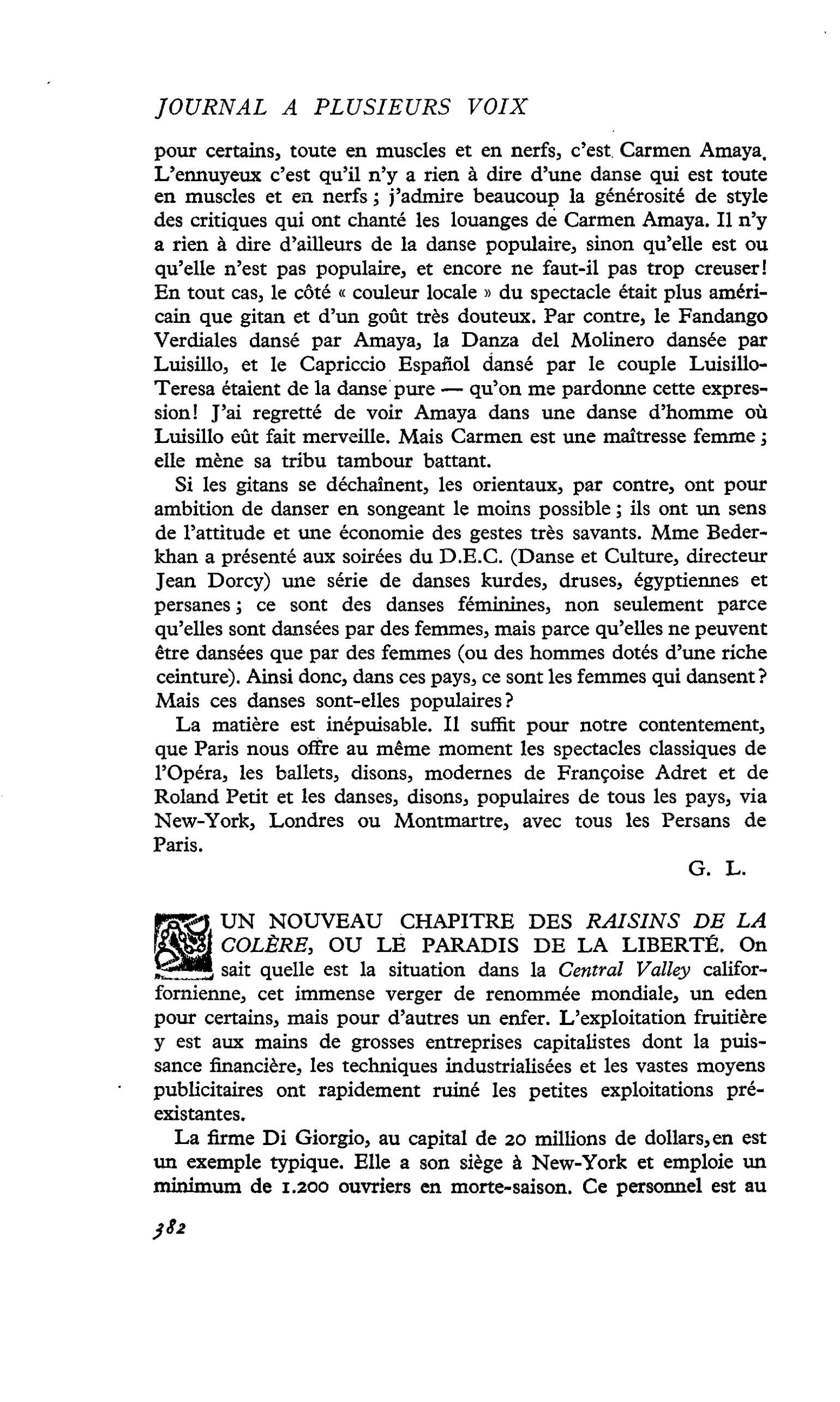 UN NOUVEAU CHAPITRE DES RAISINS DE LA COLÈRE, OU LE PARADIS DE LA LIBERTÉ