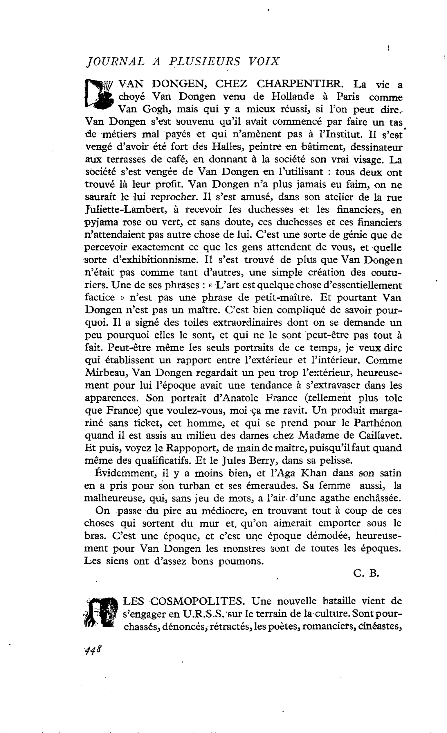 LES COSMOPOLITES