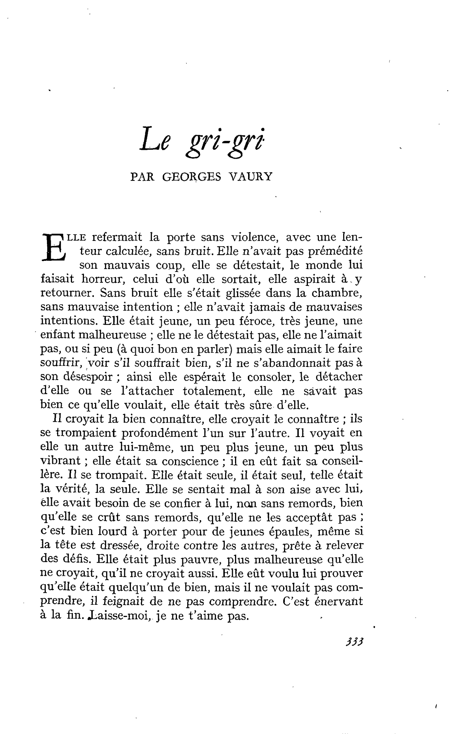 Le gri-gri