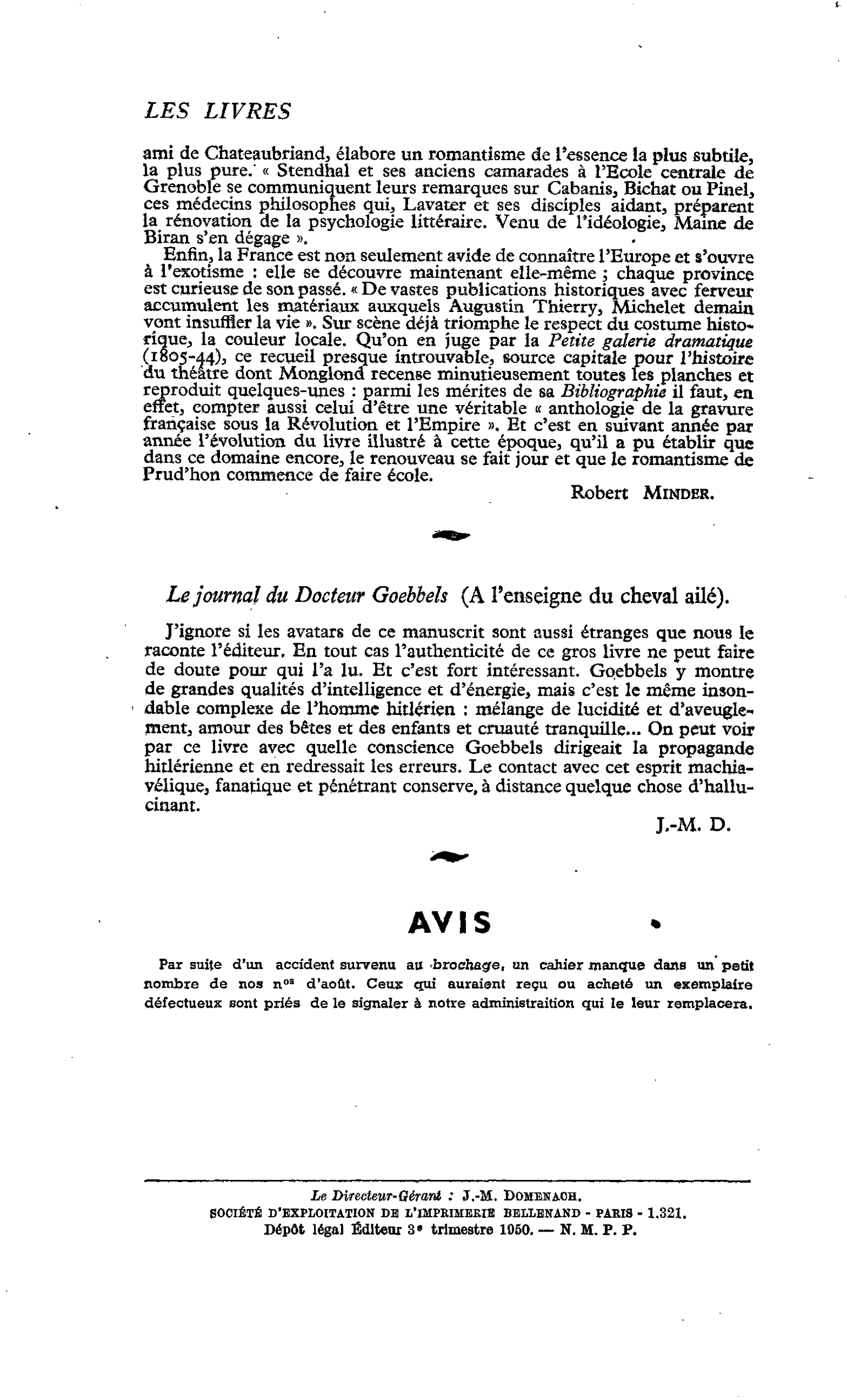 Le journal du Docteur Goebbels (A l’enseigne du cheval ailé)