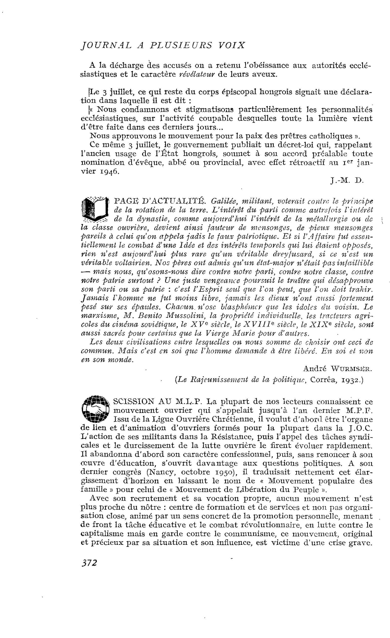 PAGE D’ACTUALITÉ