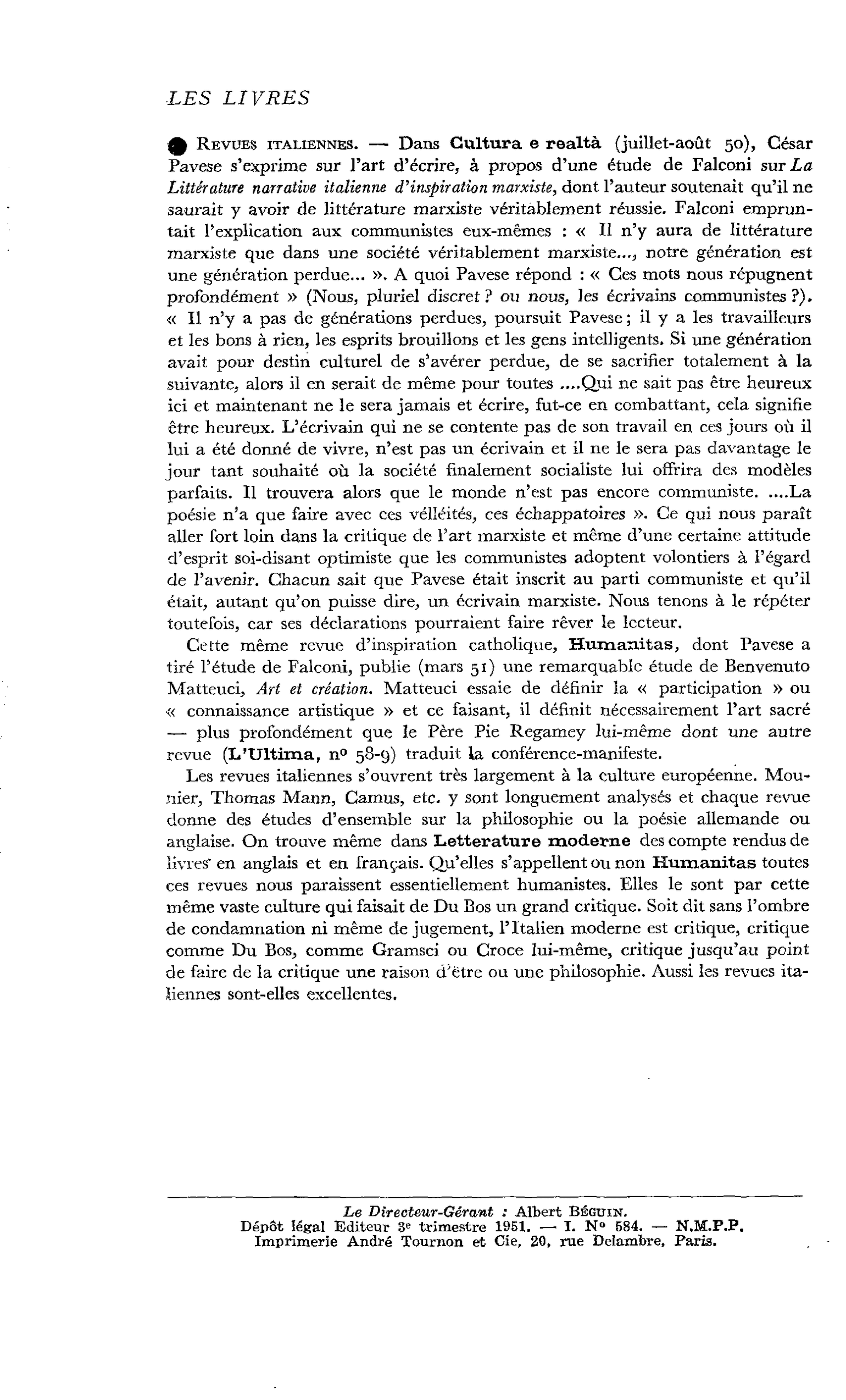 Revues italiennes