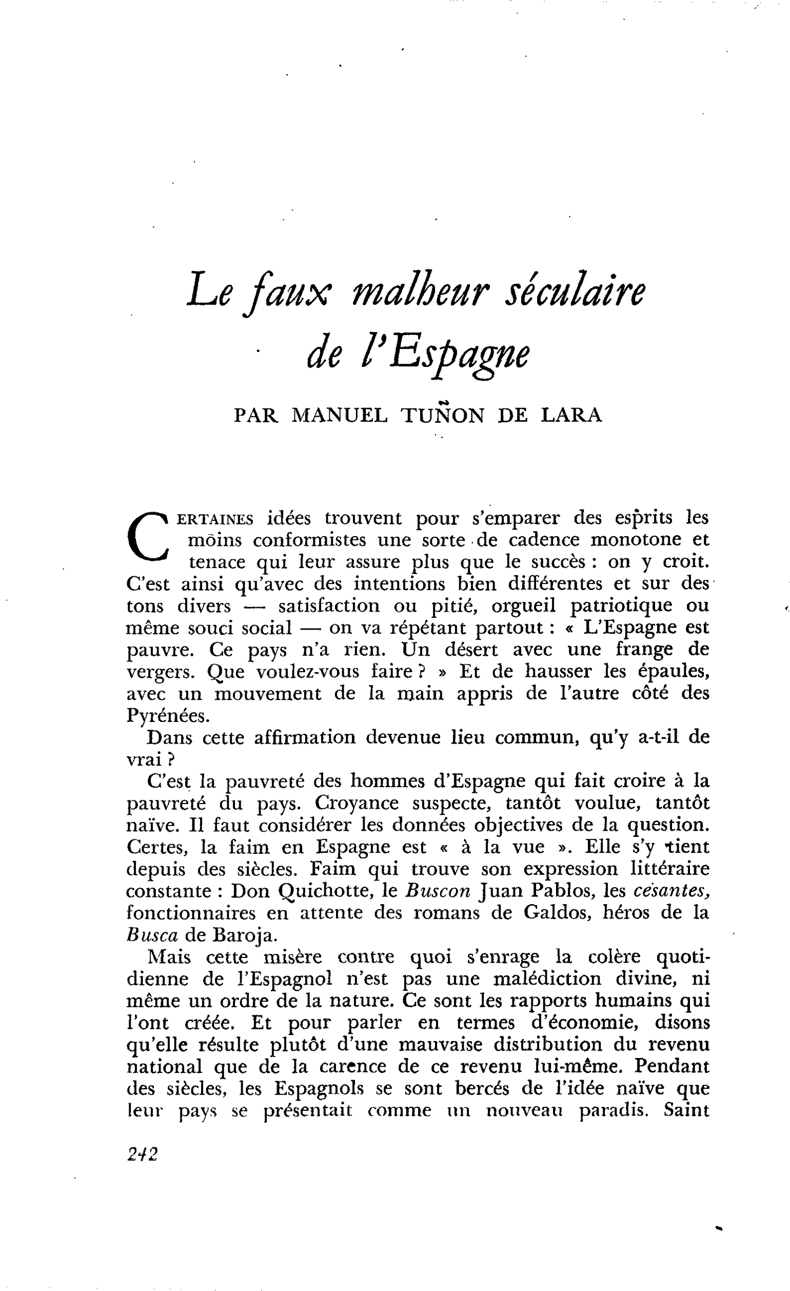 Le faux malheur séculaire de l’Espagne