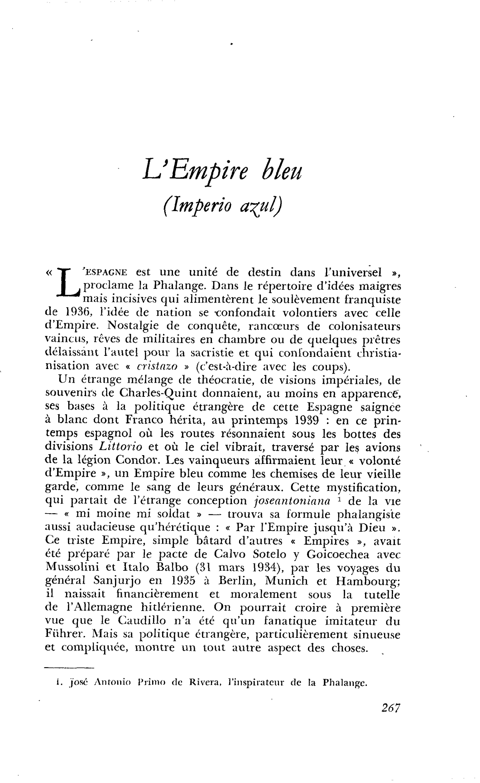 L’Empire bleu (Imperio azul)