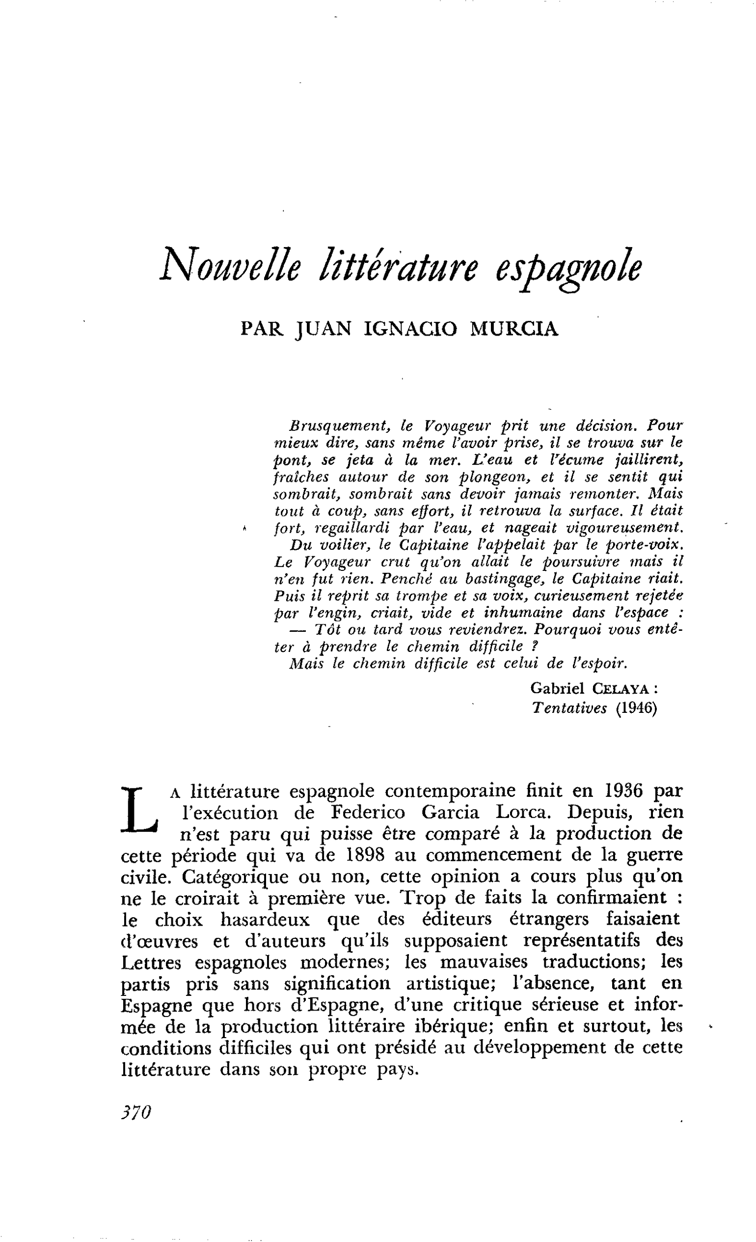 Nouvelle littérature espagnole