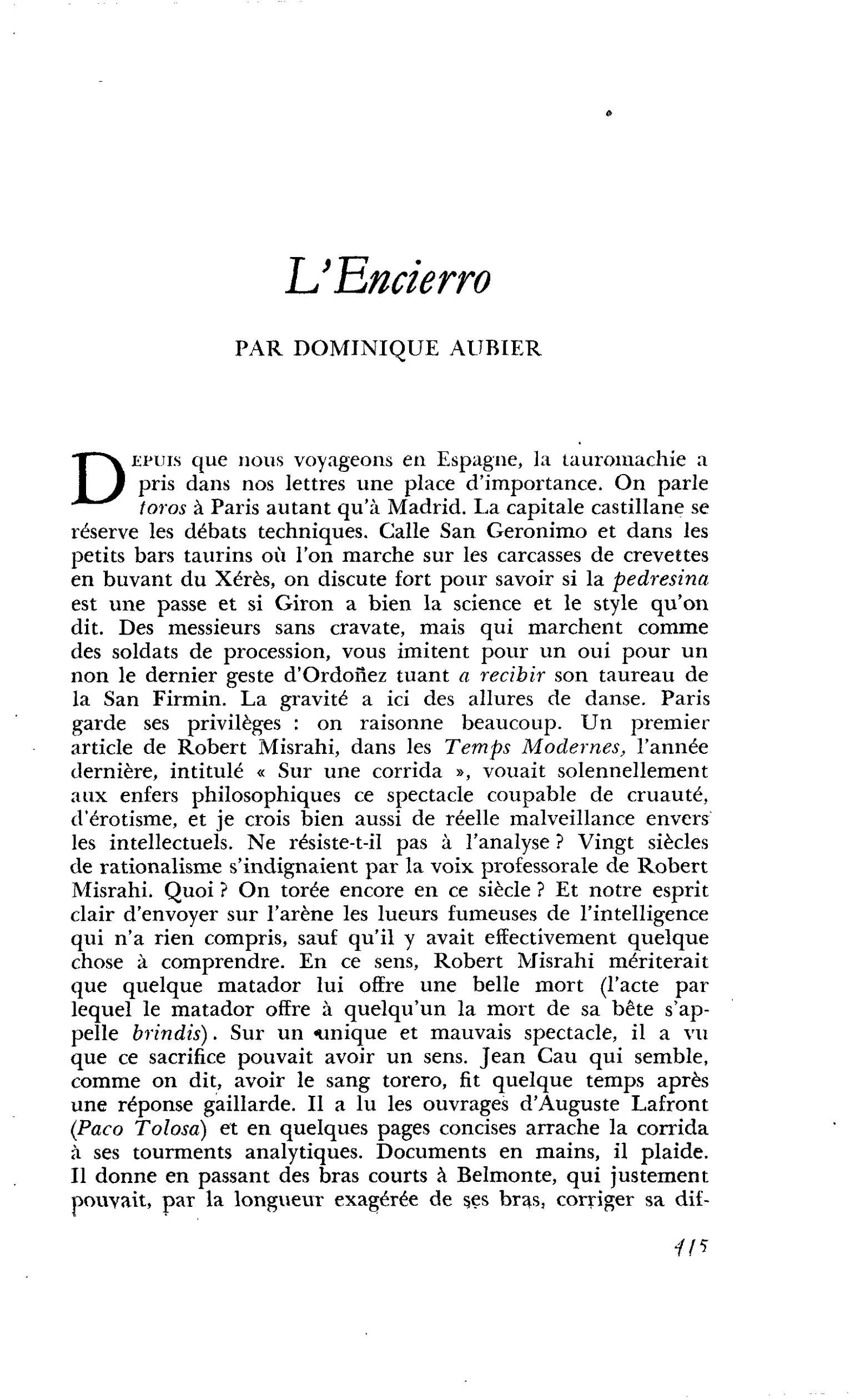 L’Encierro