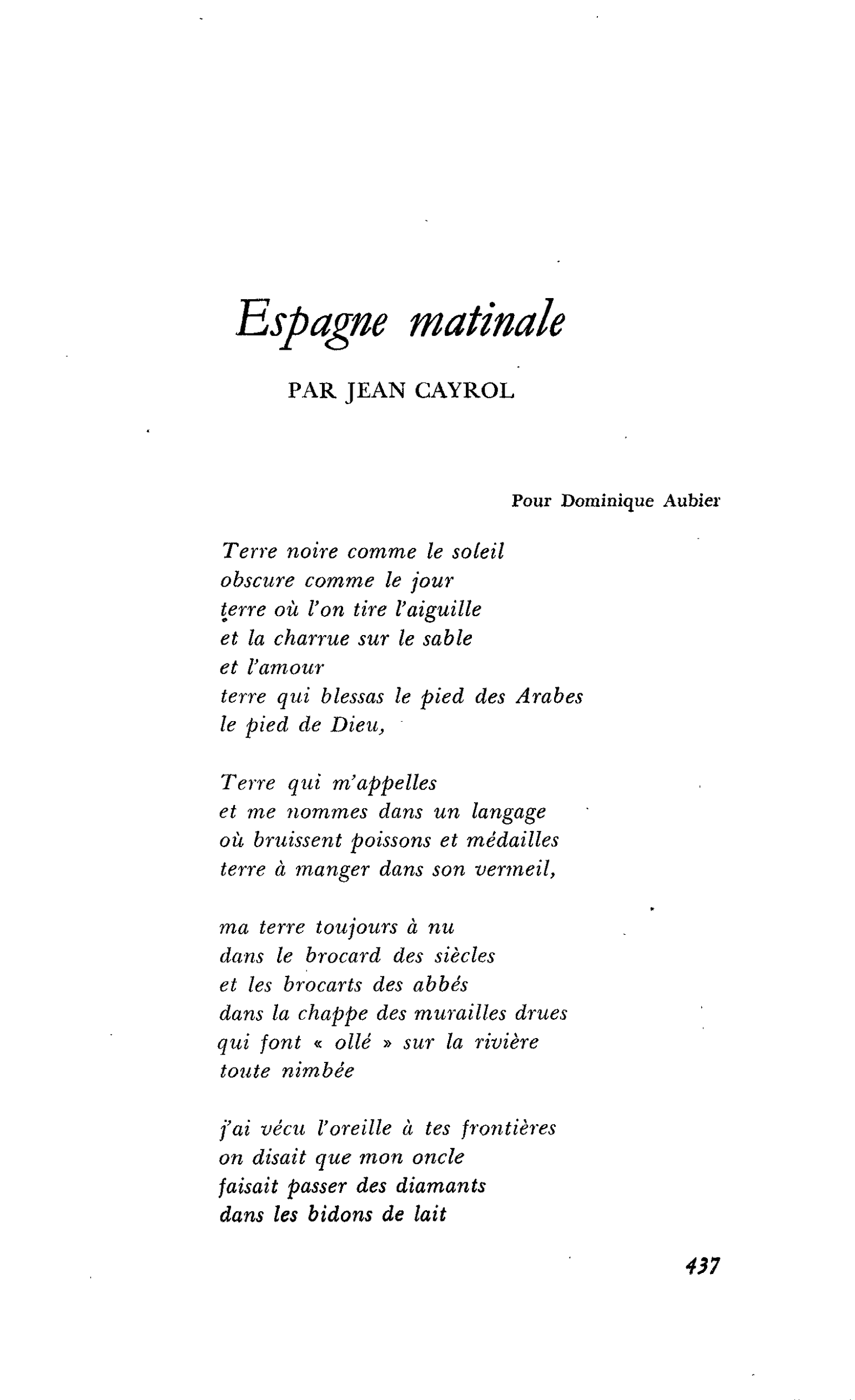 Espagne matinale