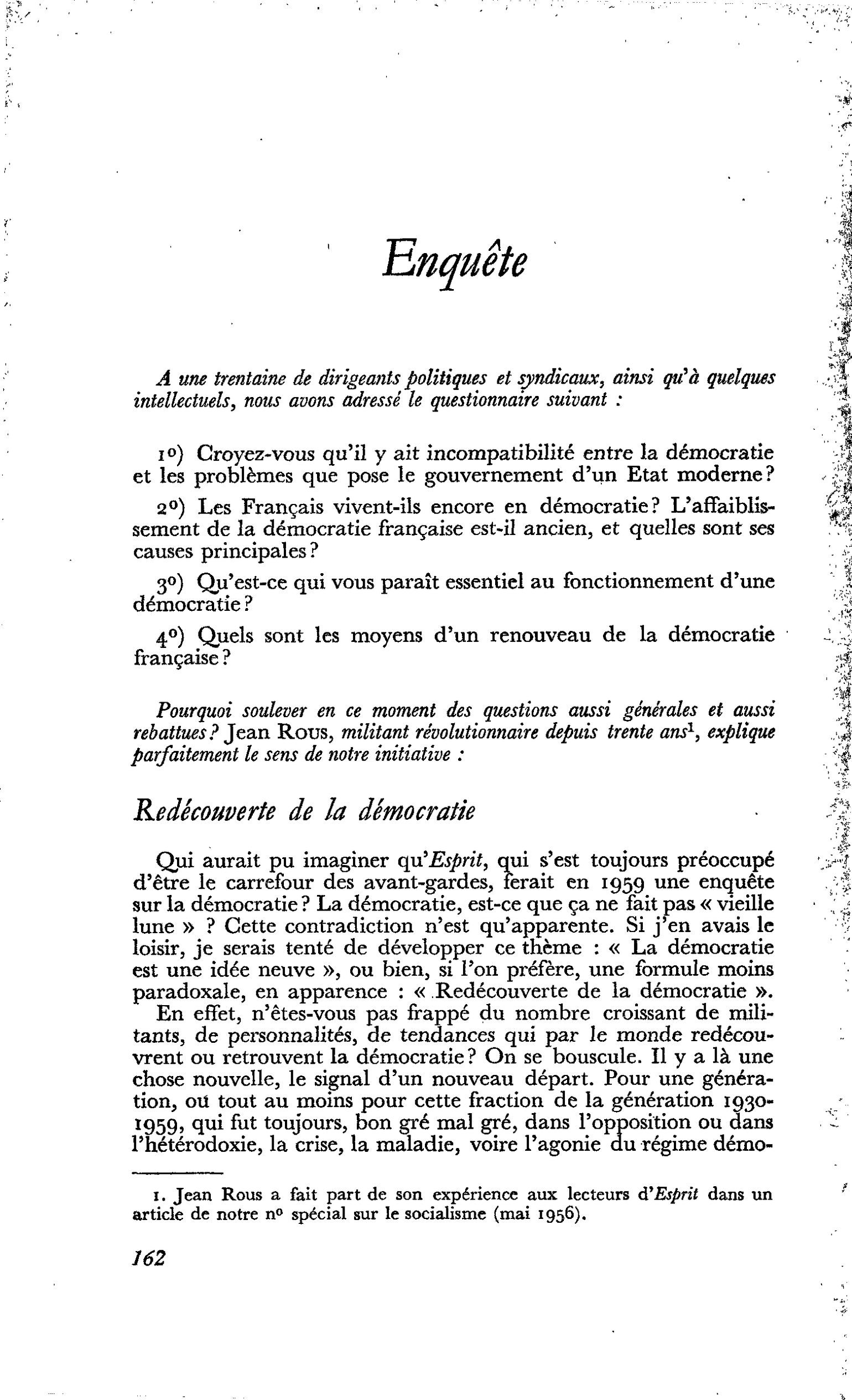Enquête