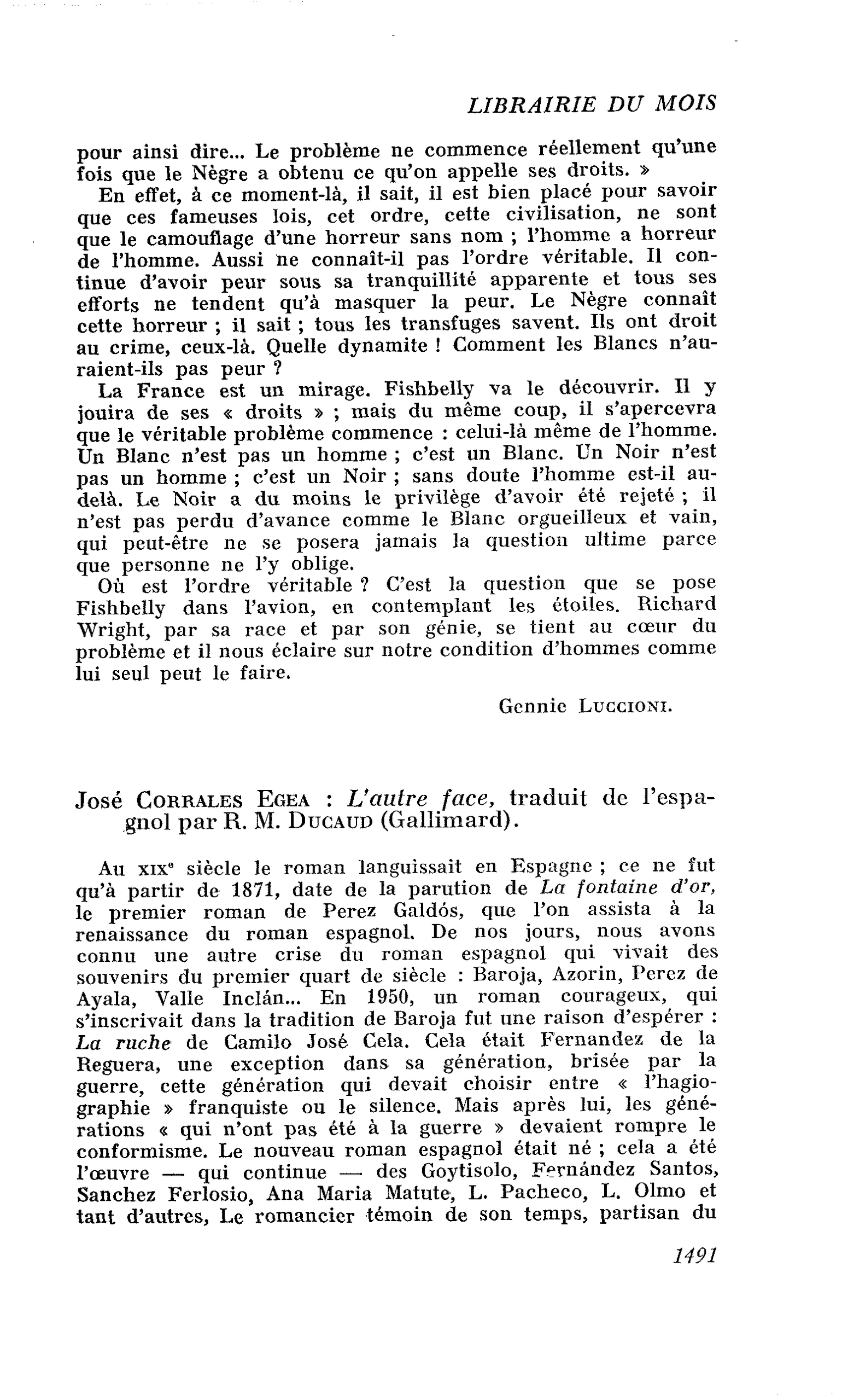 José Corrales Egea : L’autre face