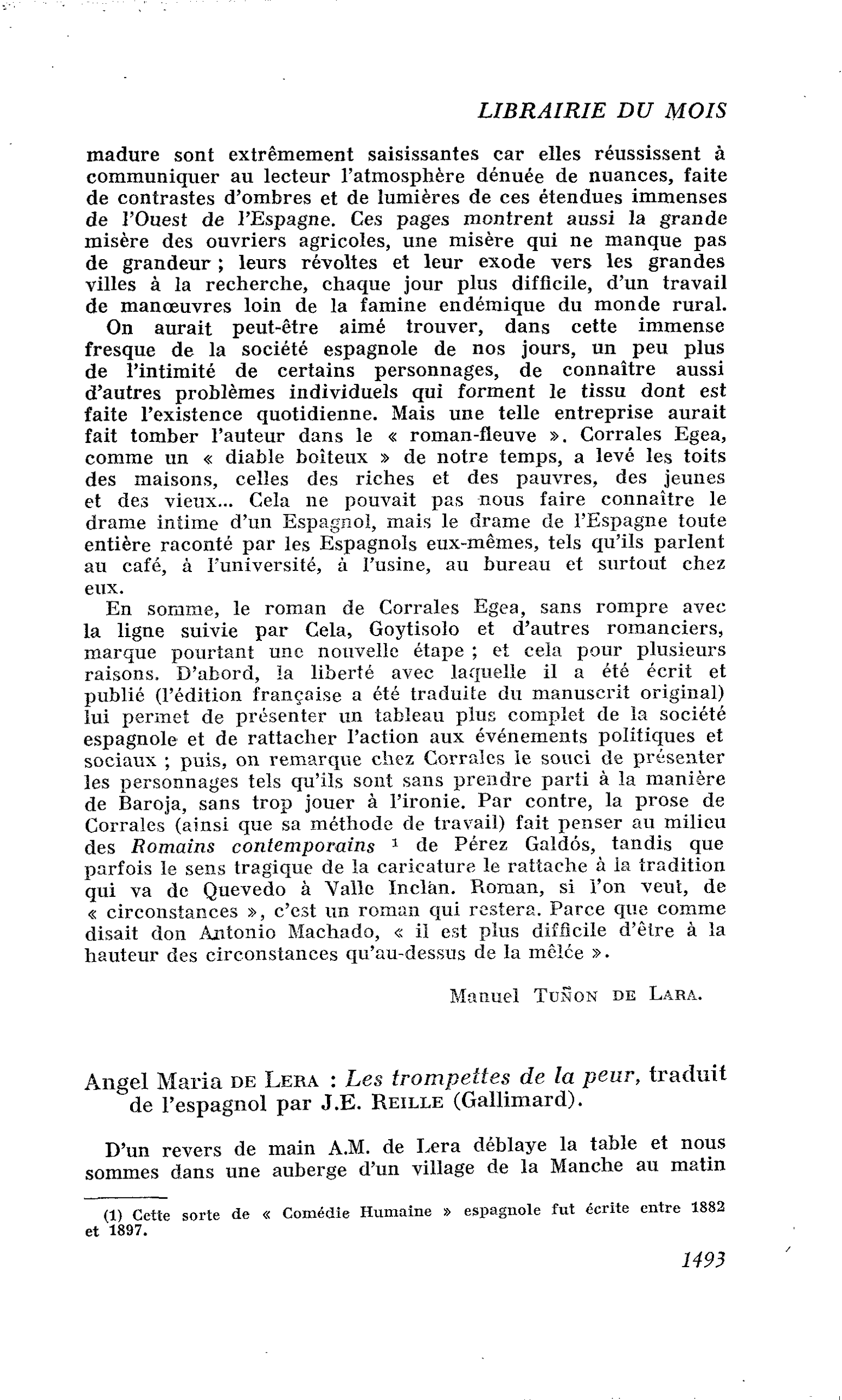 Angel Maria de Lera : Les trompettes de la peur