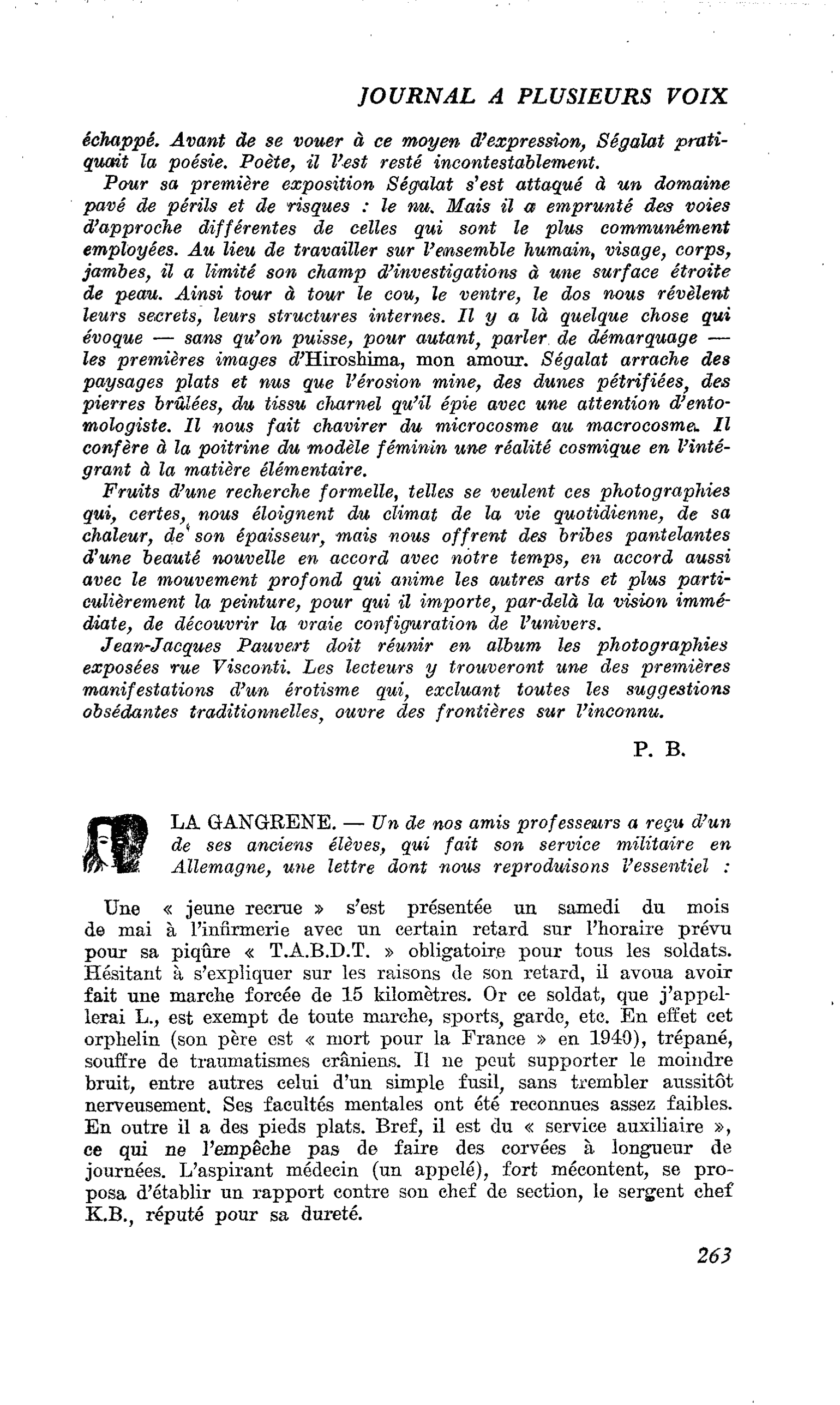 LA GANGRENE