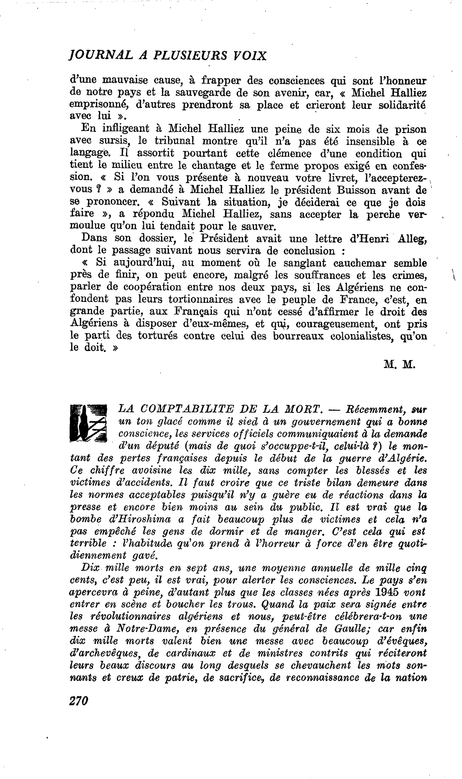 LA COMPTABILITE DE LA MORT