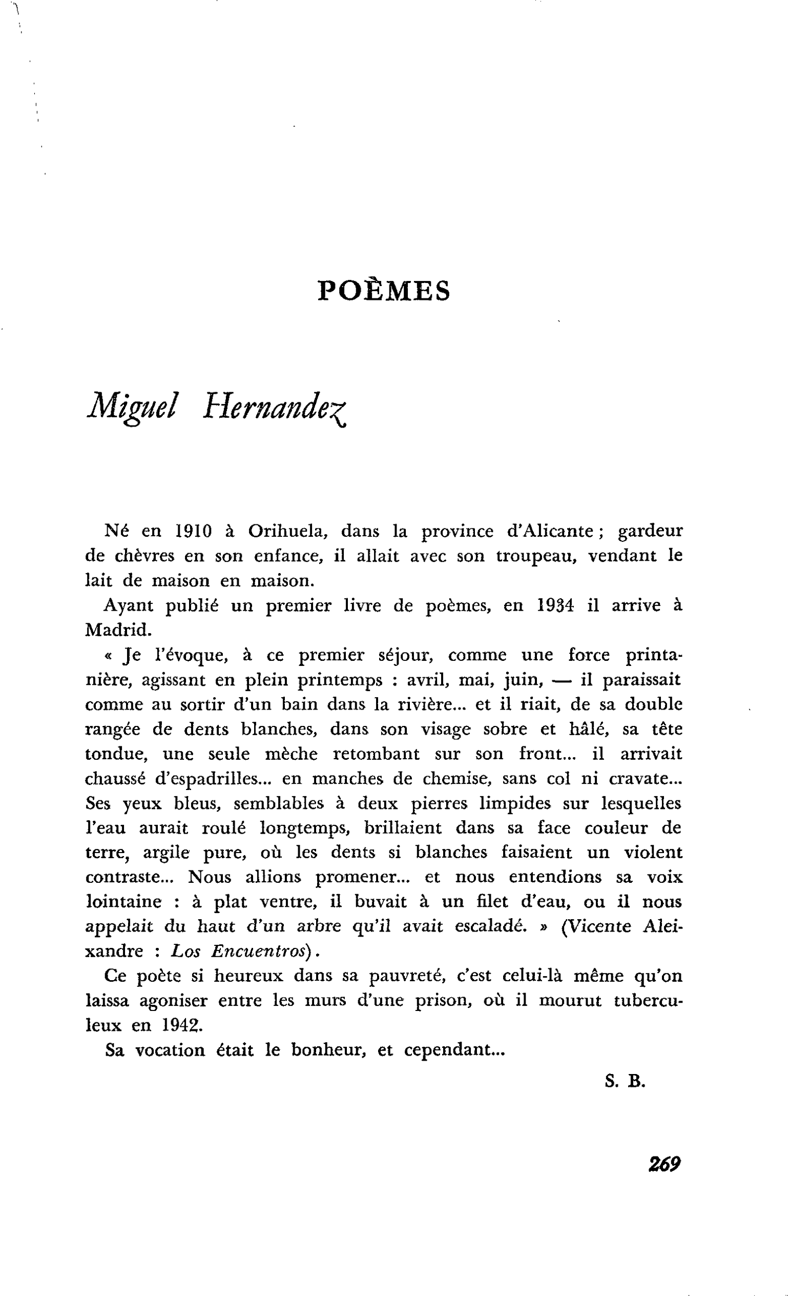 POÈMES
