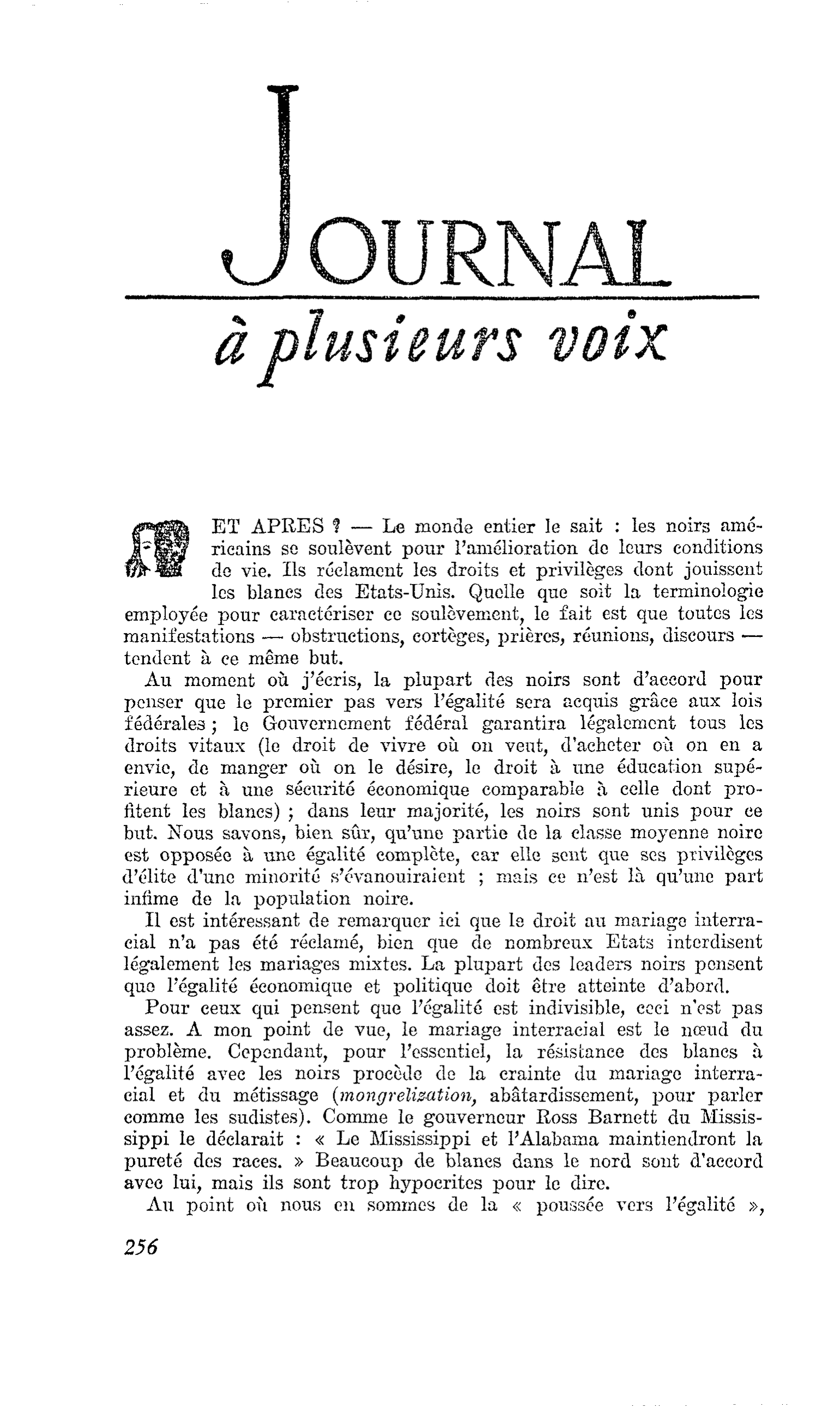ET APRES ?