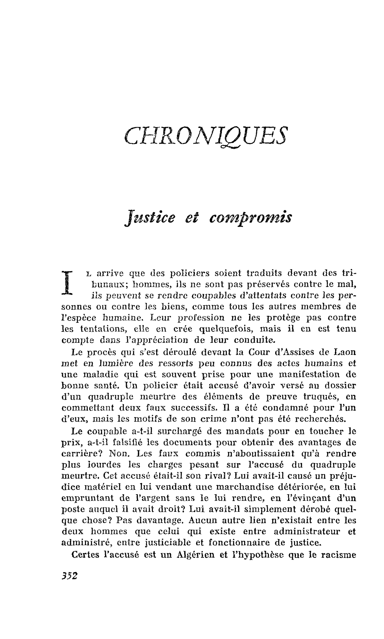 Justice et compromis