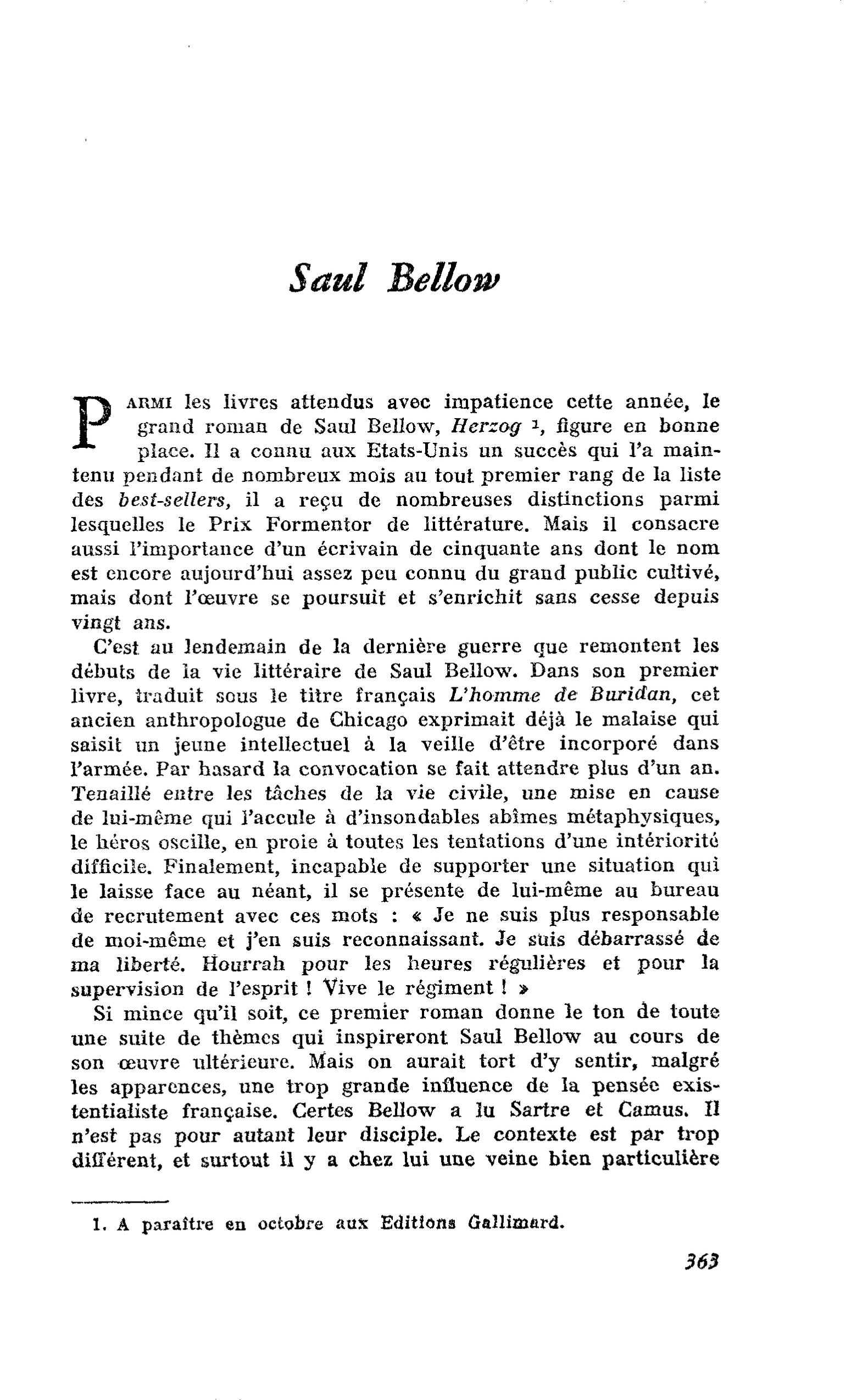 Saul Bellow