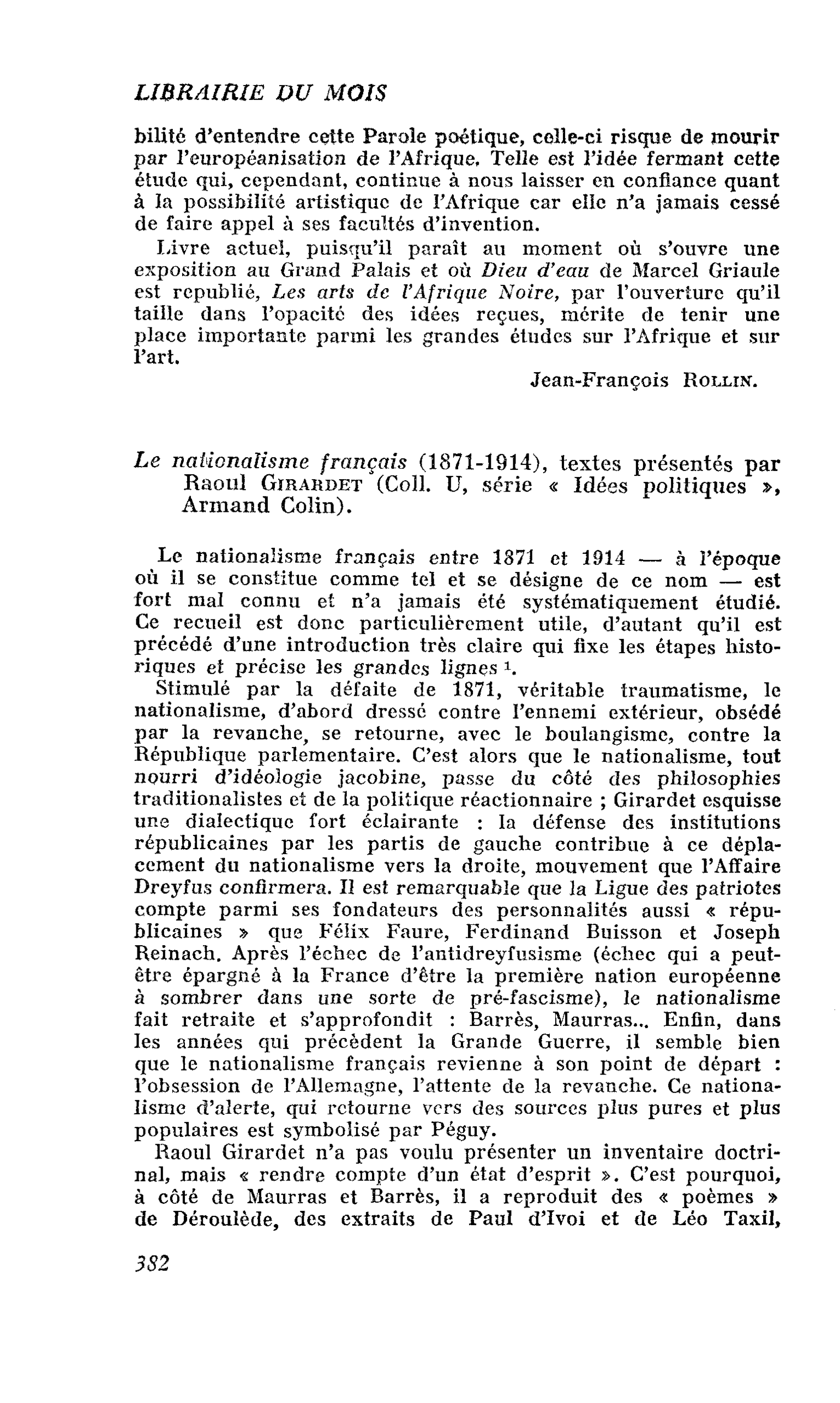 Le nationalisme français (1871-1914)