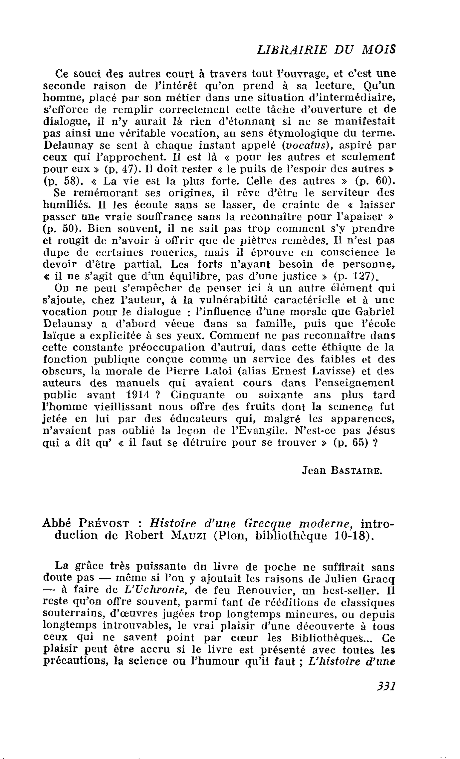 Abbé PrÉvost : Histoire d’une Grecque moderne