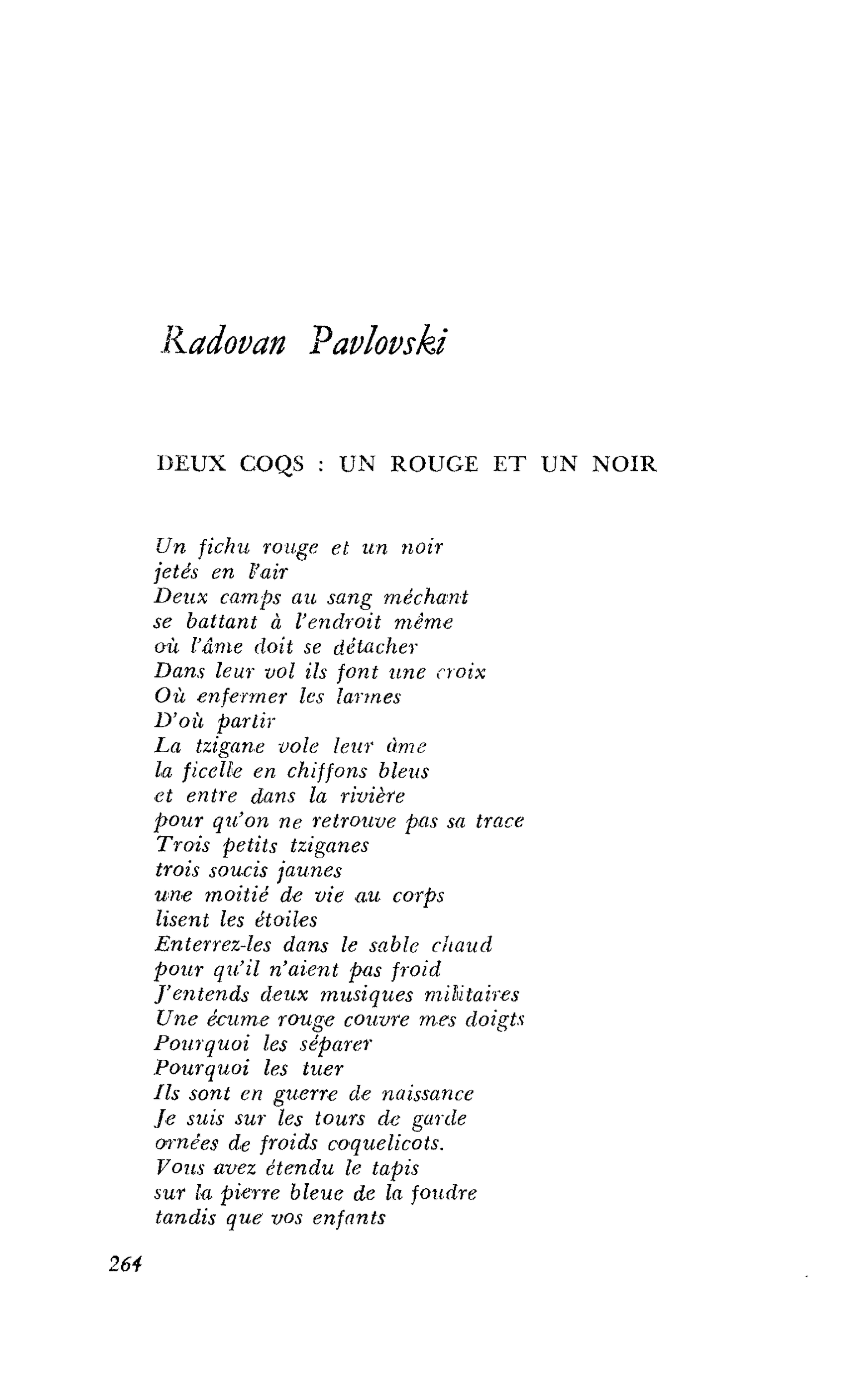 LA POÉSIE MACÉDONIENNE AUJOURD’HUI : Kadovan Pavlovski