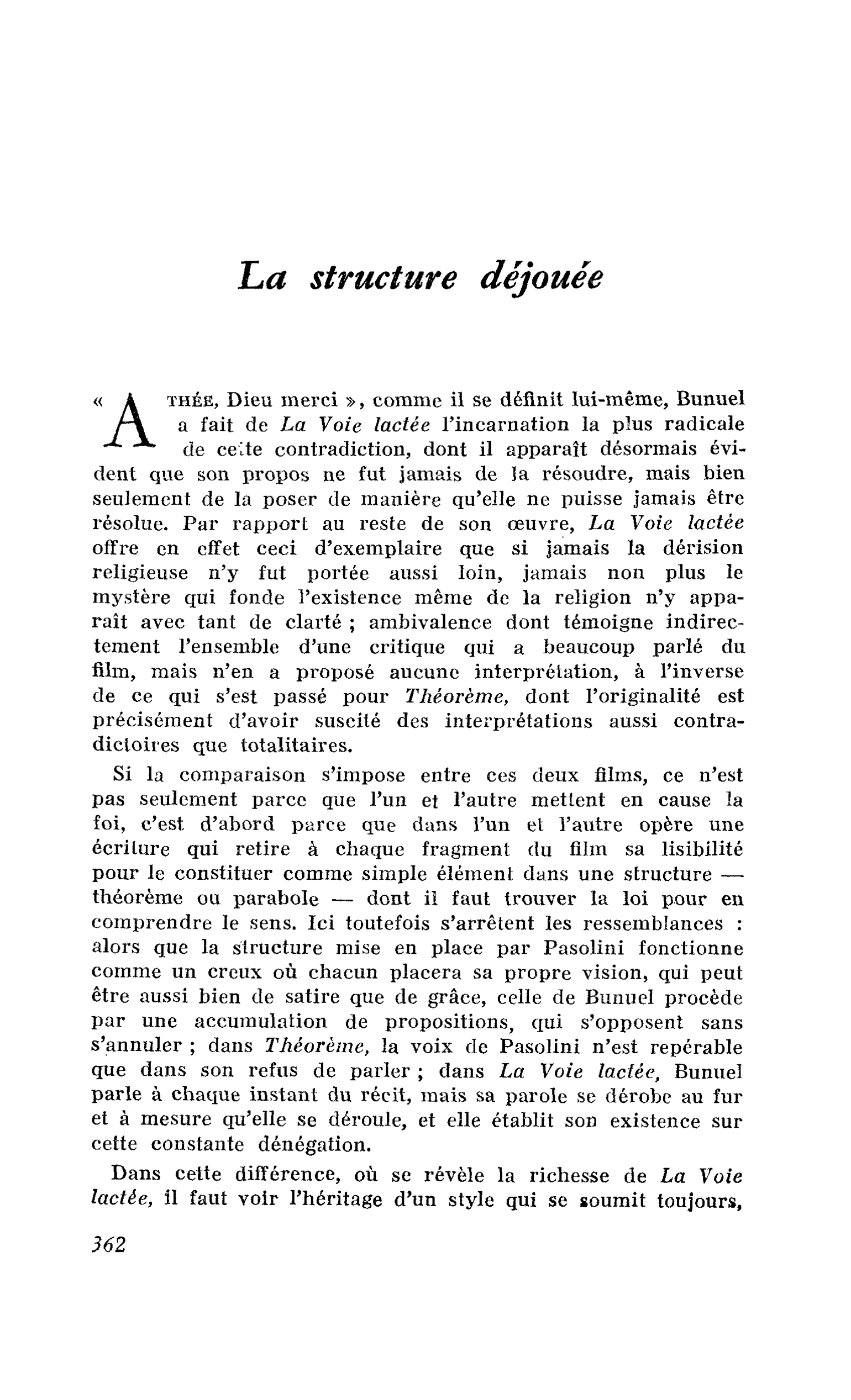 La structure déjouée