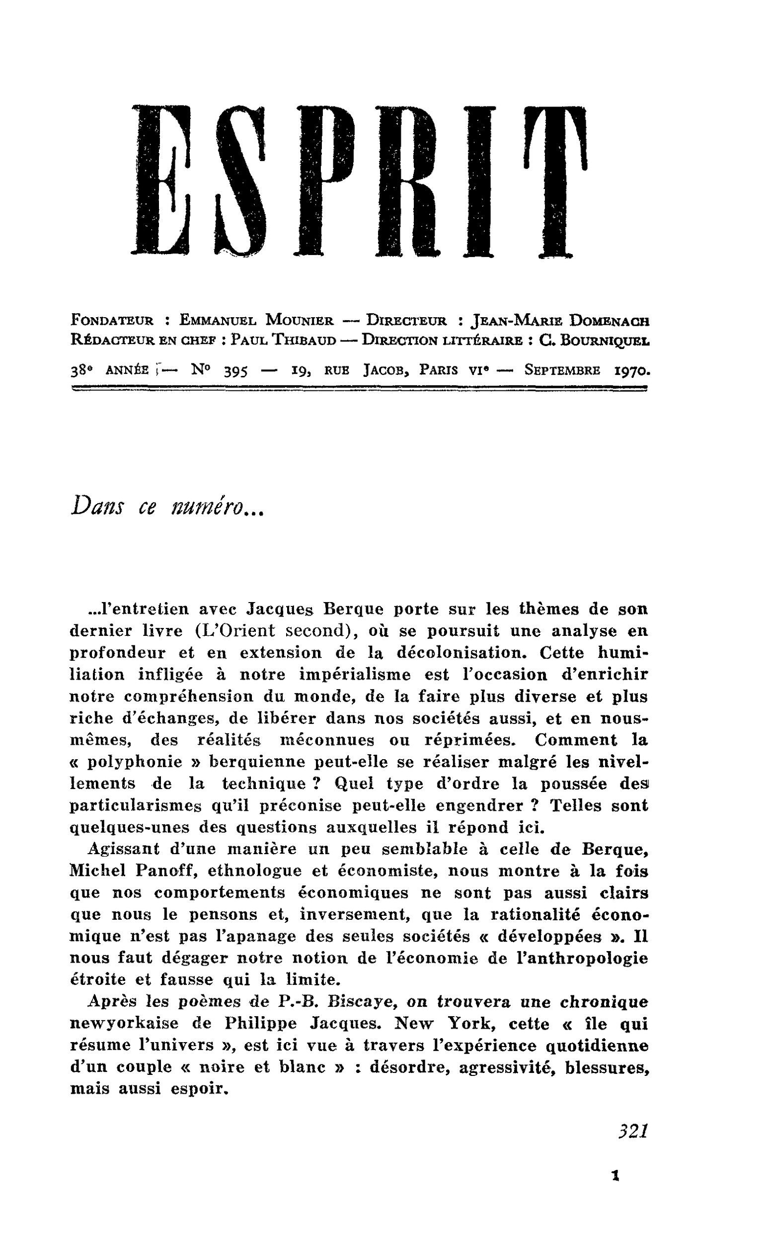 Dans ce numéro…