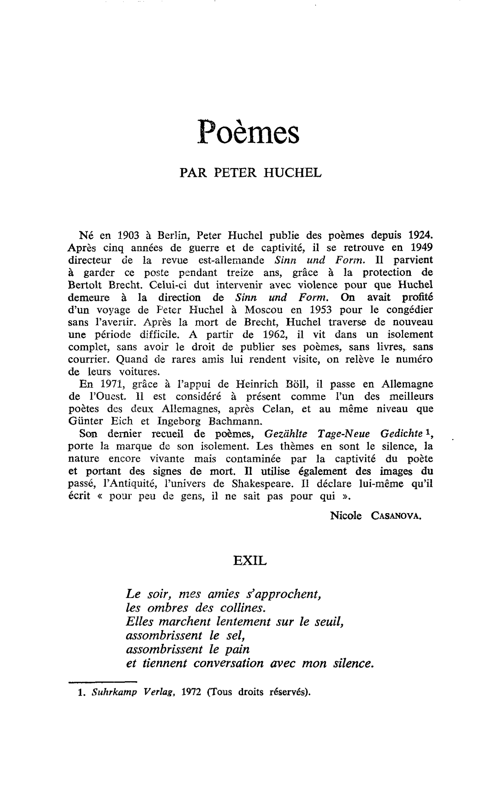 Poèmes