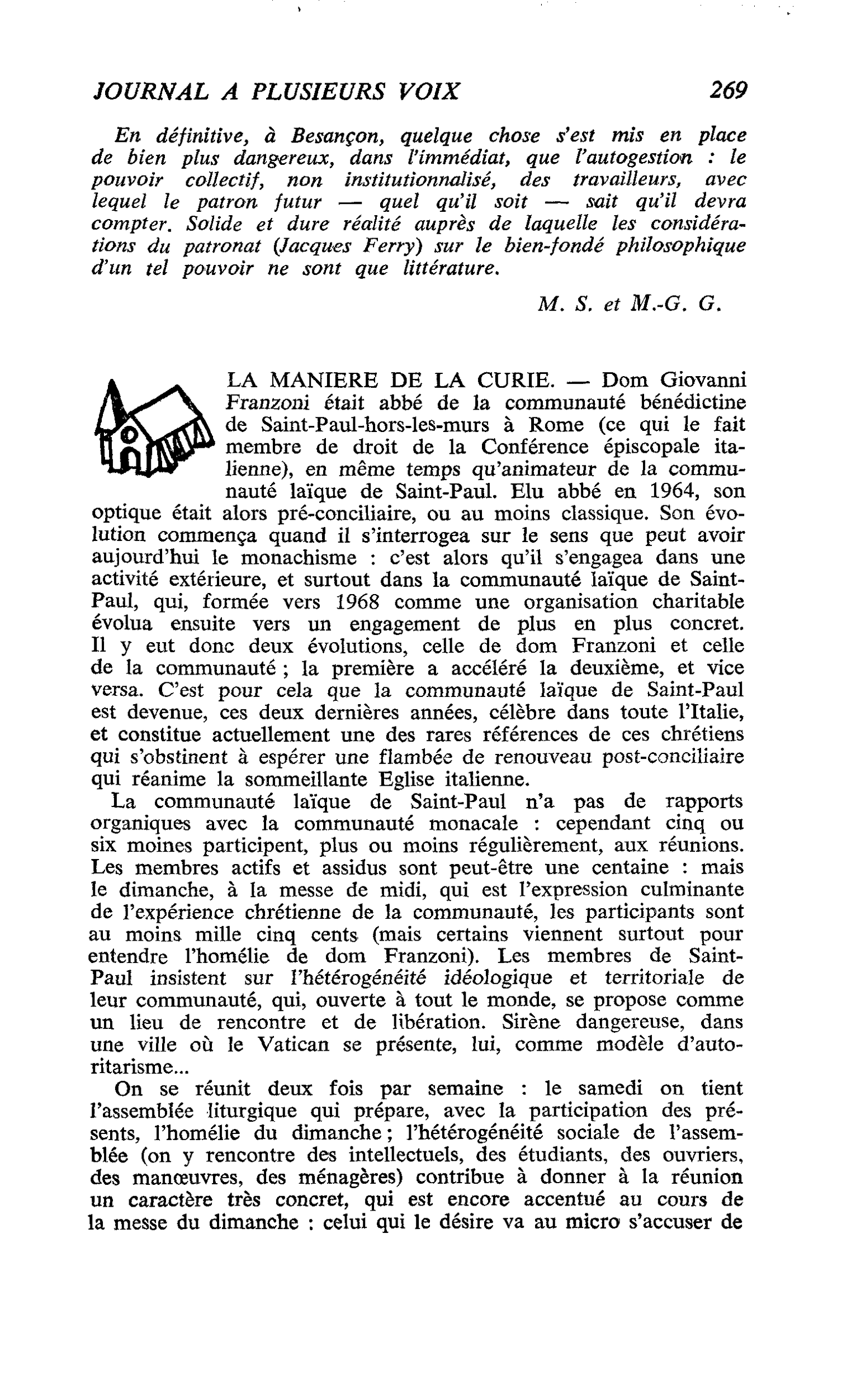 LA MANIERE DE LA CURIE