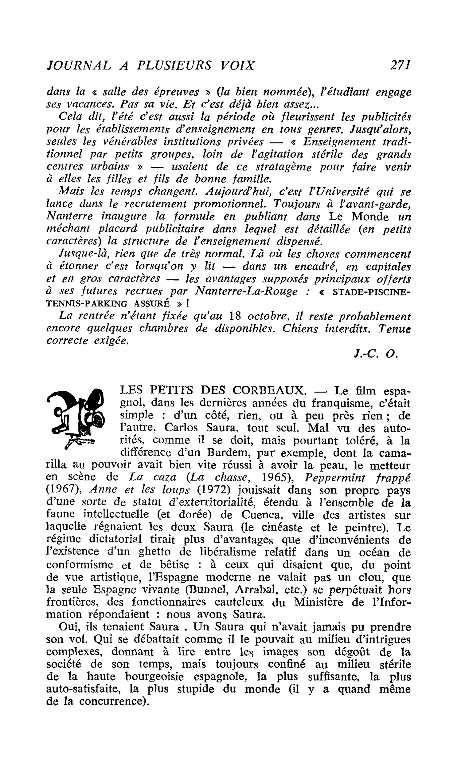 LES PETITS DES CORBEAUX