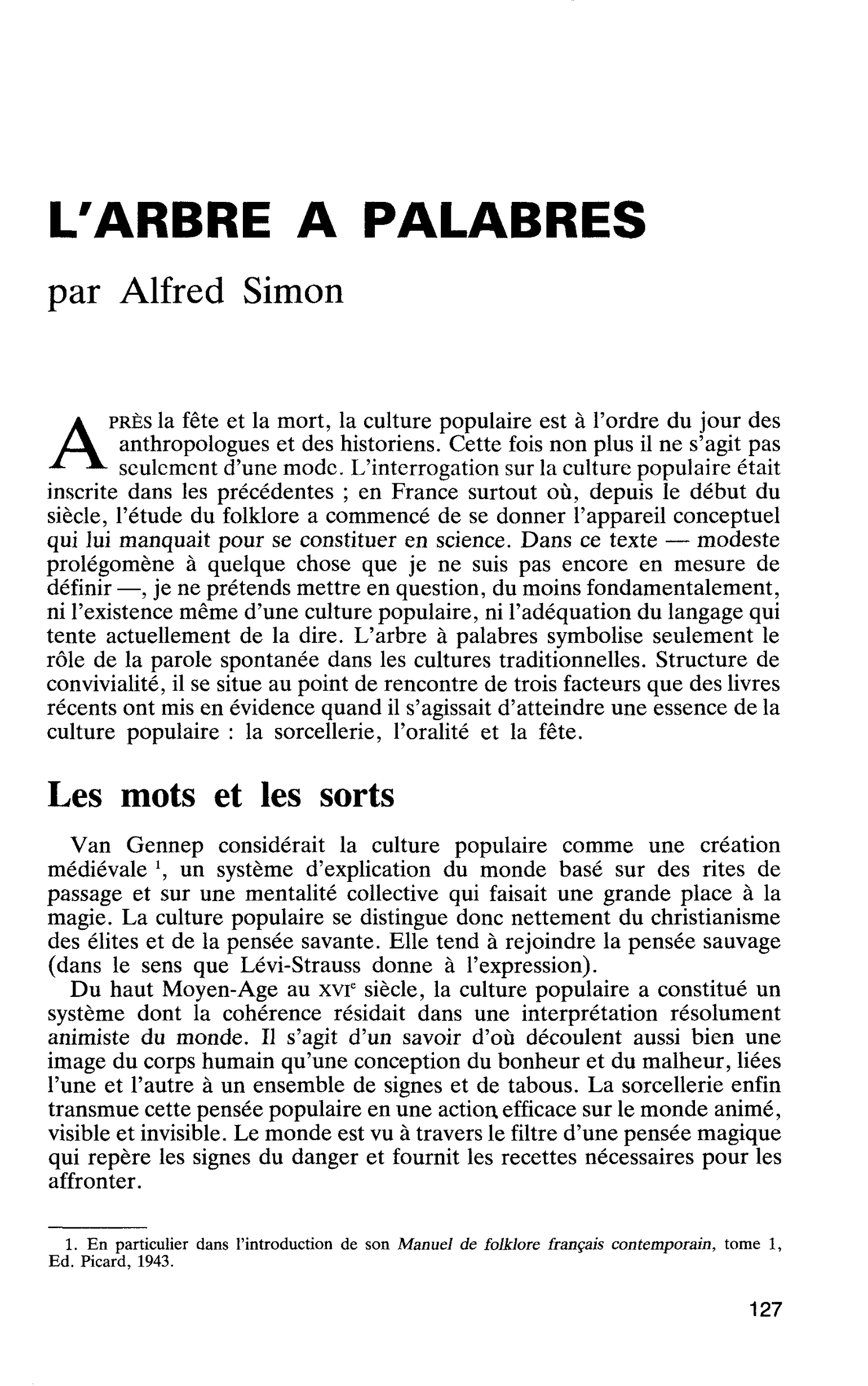 L’ARBRE A PALABRES