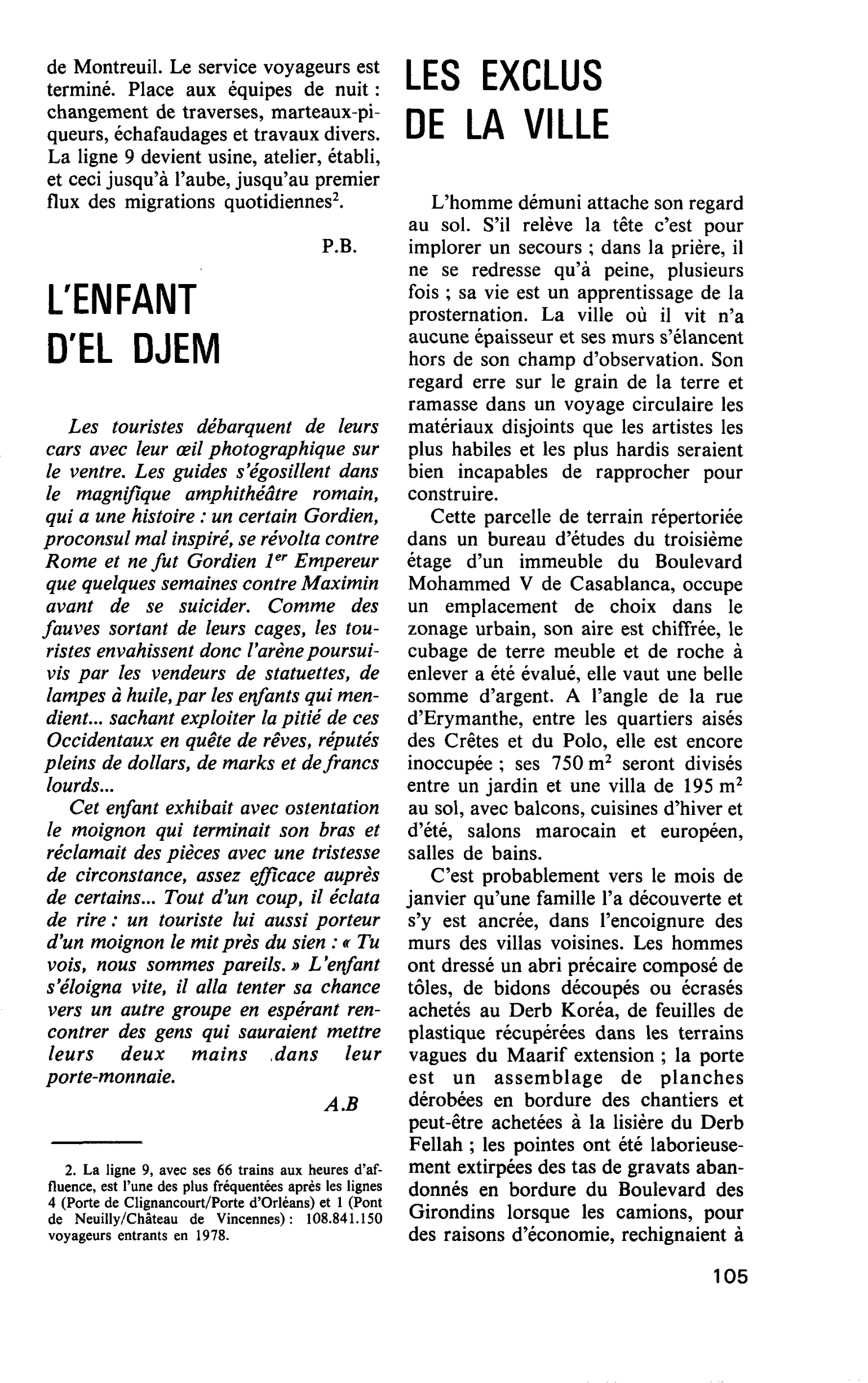 L’ENFANT D’EL DJEM