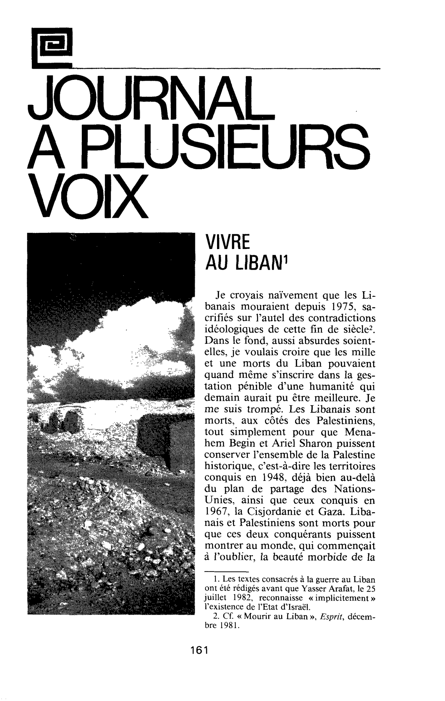 VIVRE AU LIBAN
