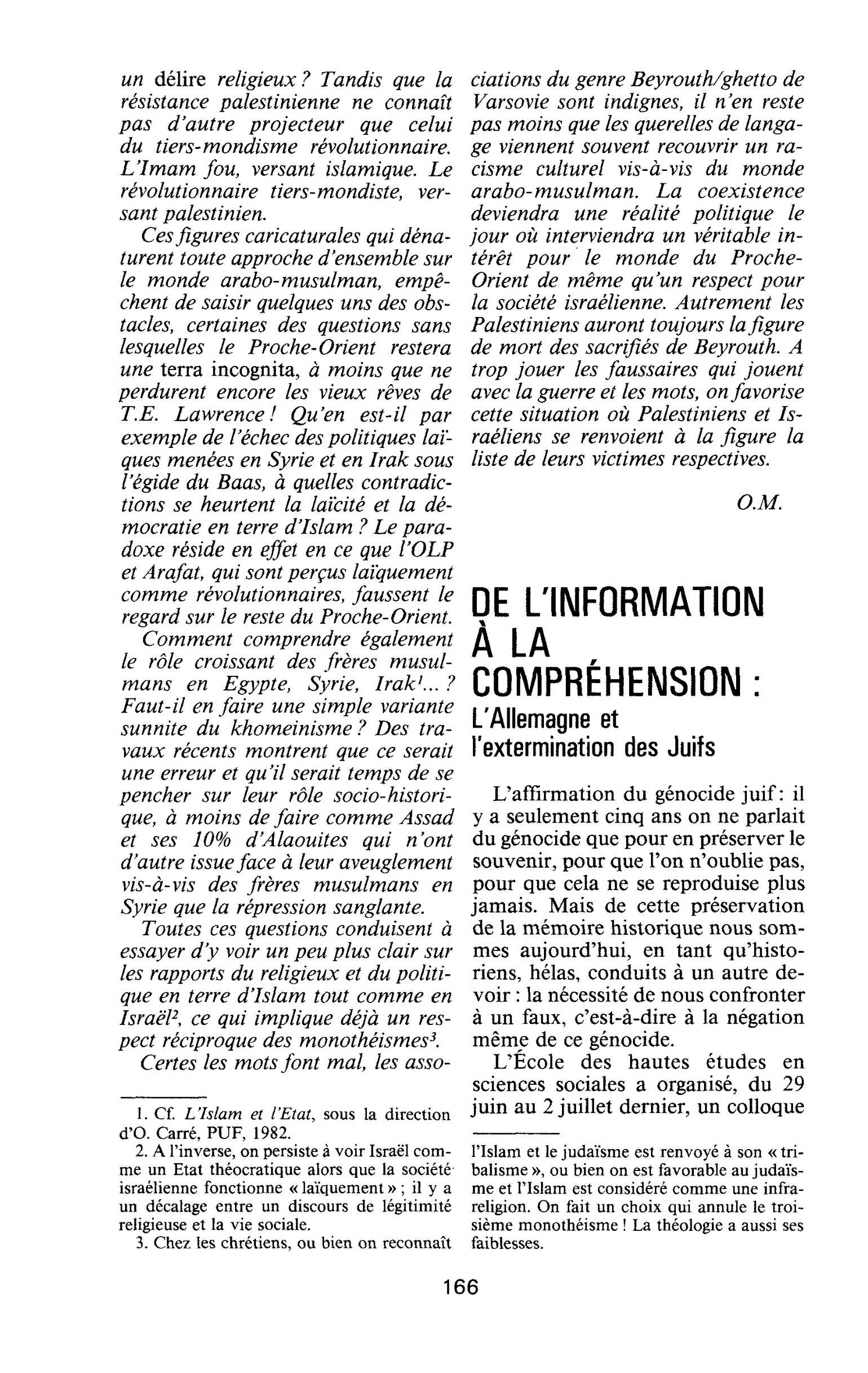 DE L’INFORMATION À LA COMPRÉHENSION : L’Allemagne et l’extermination des Juifs