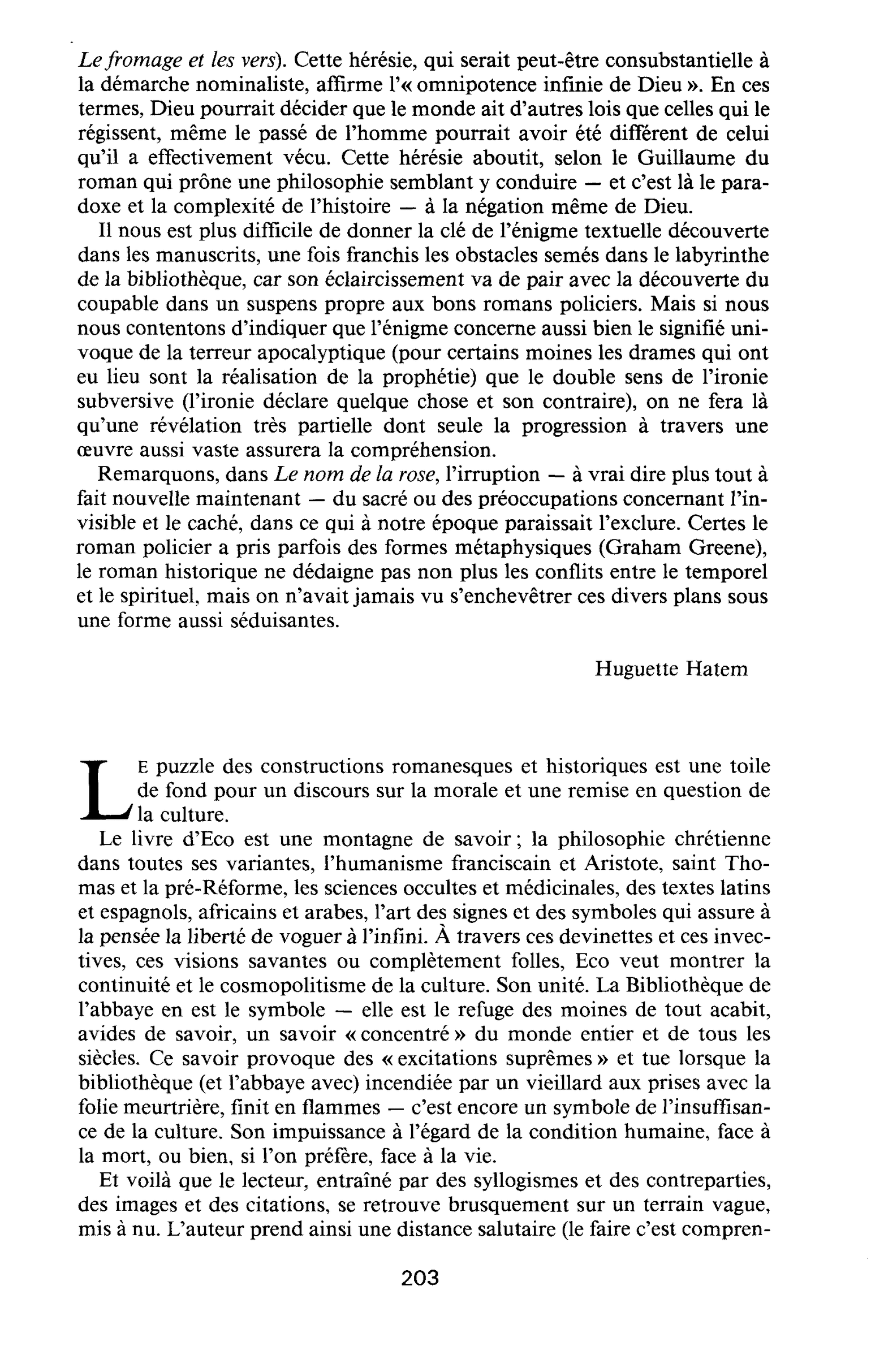 Chronique