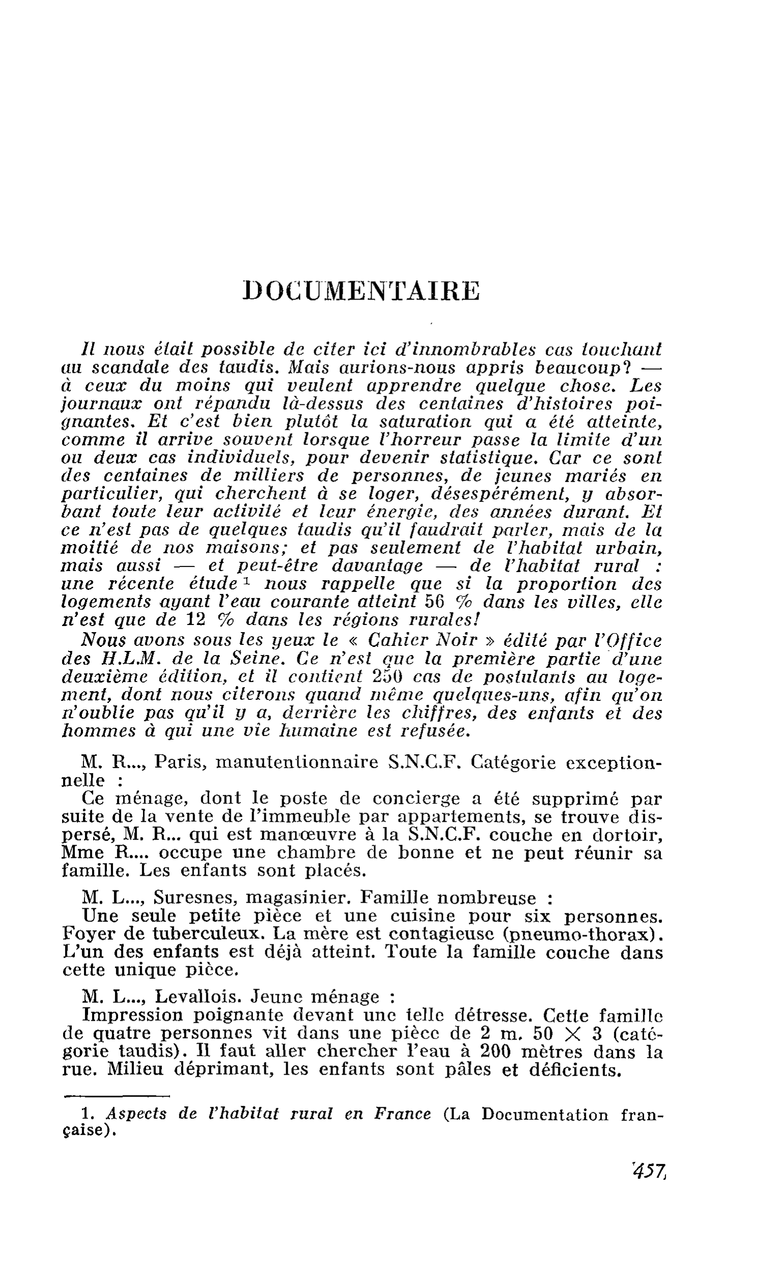 DOCUMENTAIRE
