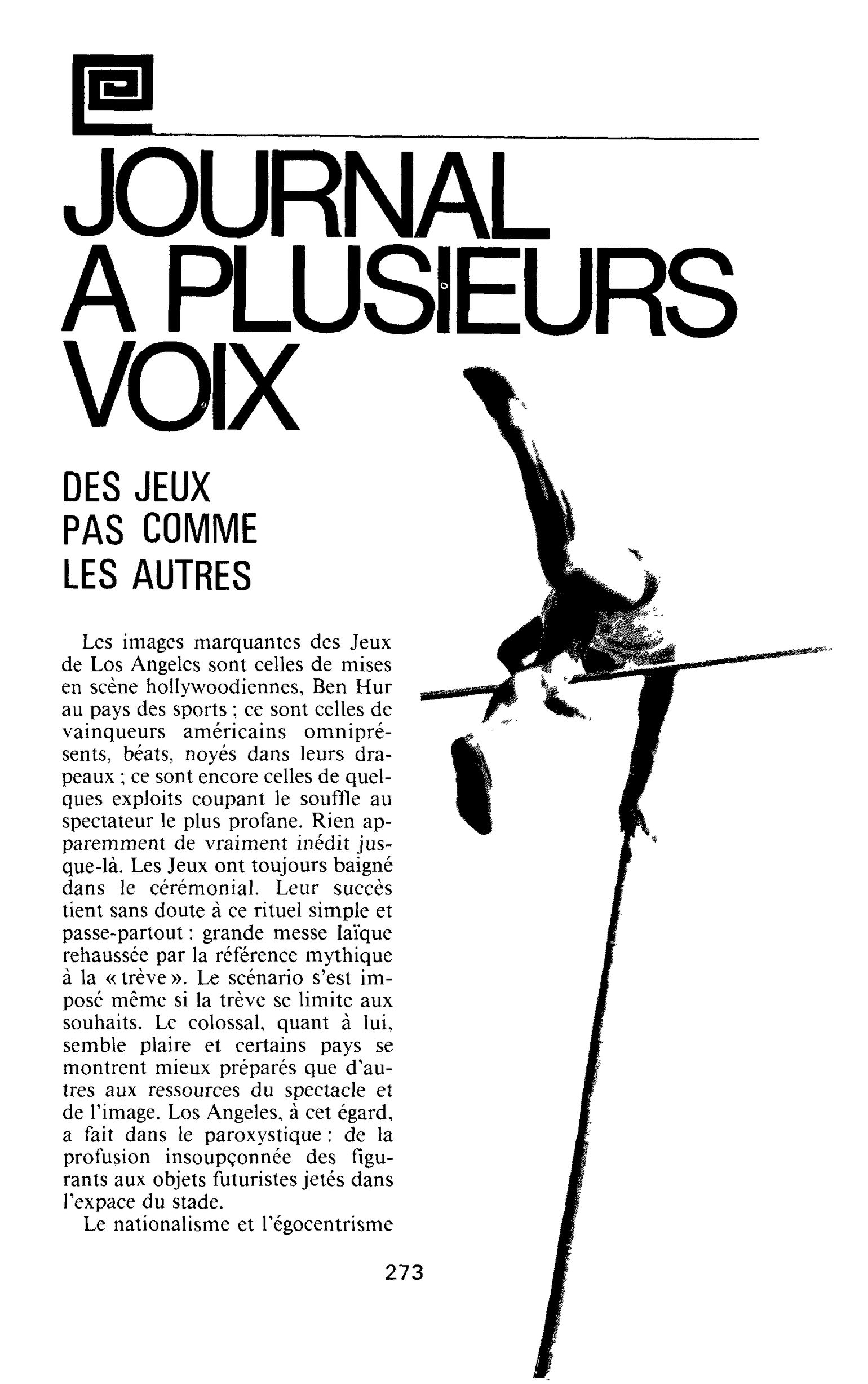 DES JEUX PAS COMME LES AUTRES