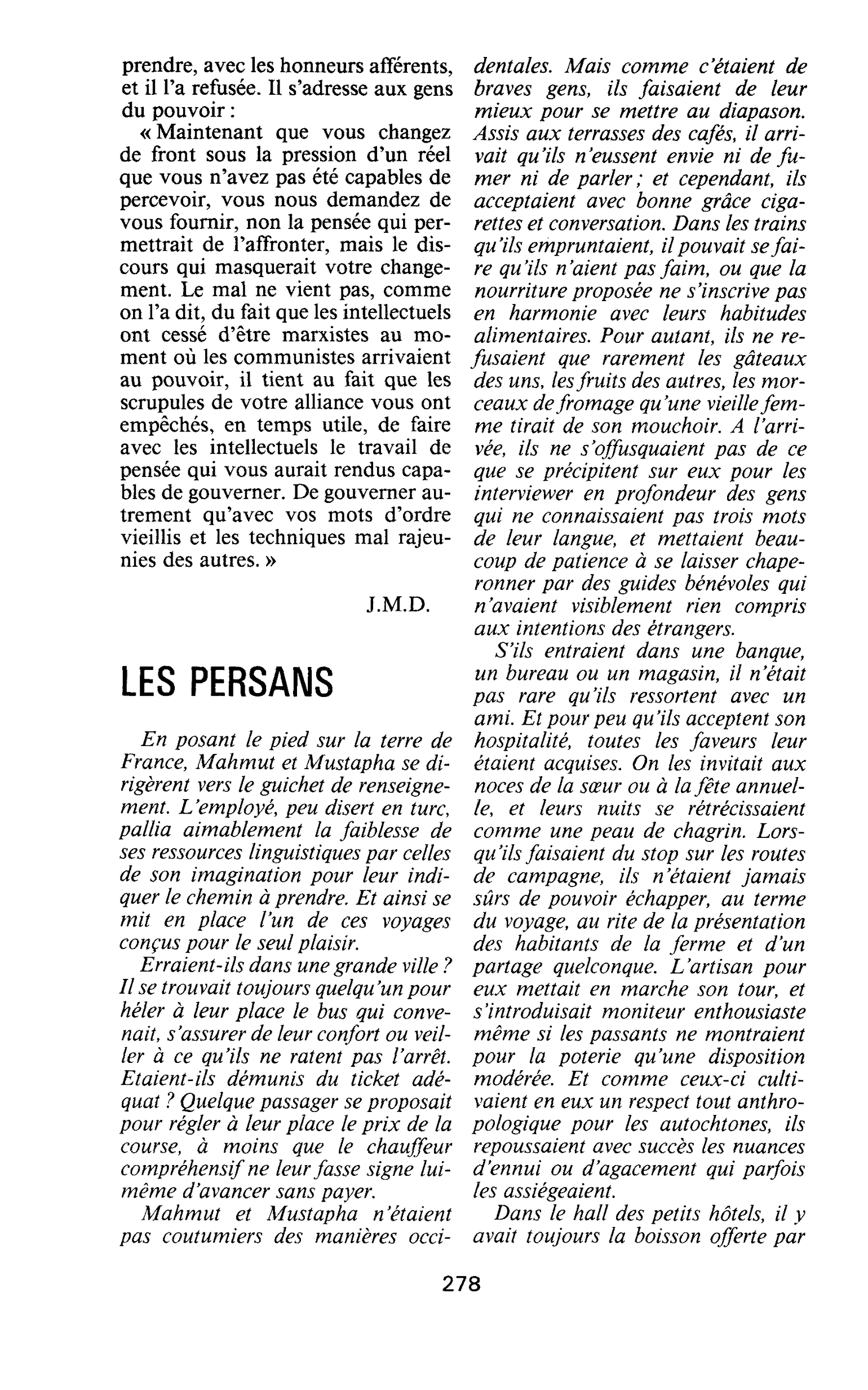 LES PERSANS
