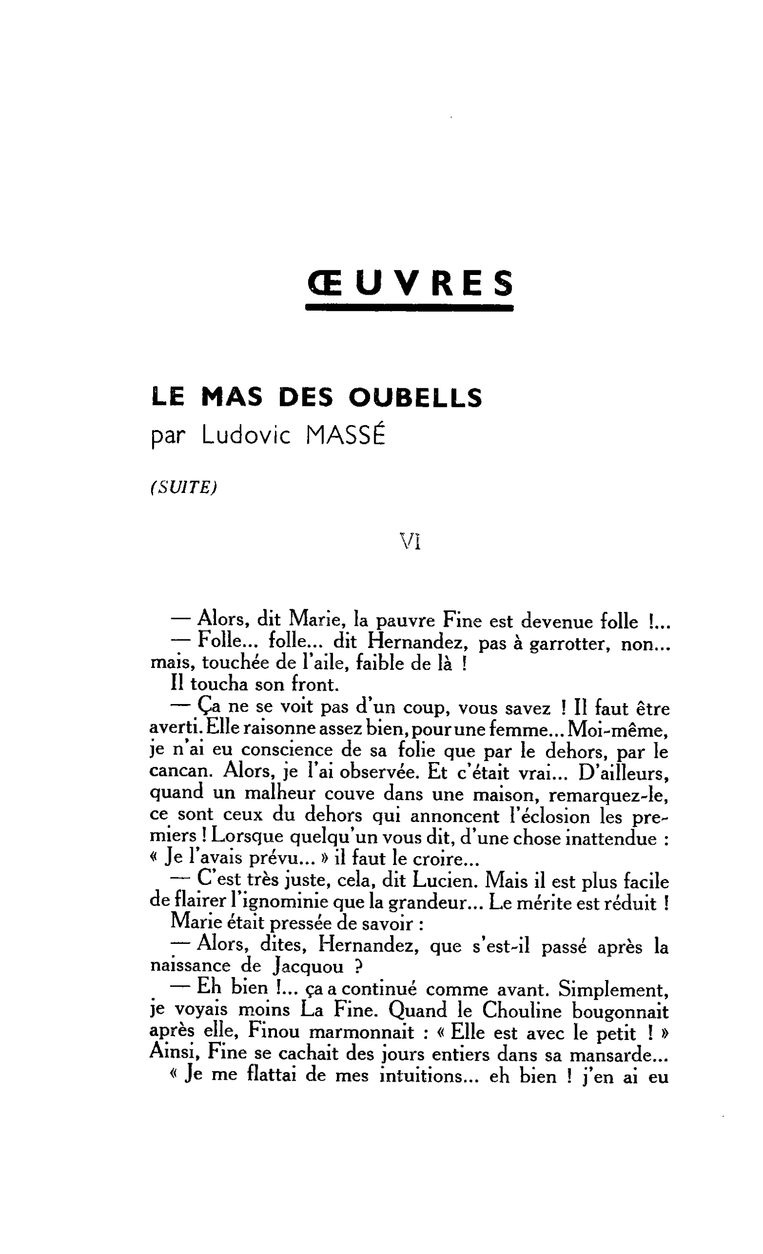 LE MAS DES OUBELLS