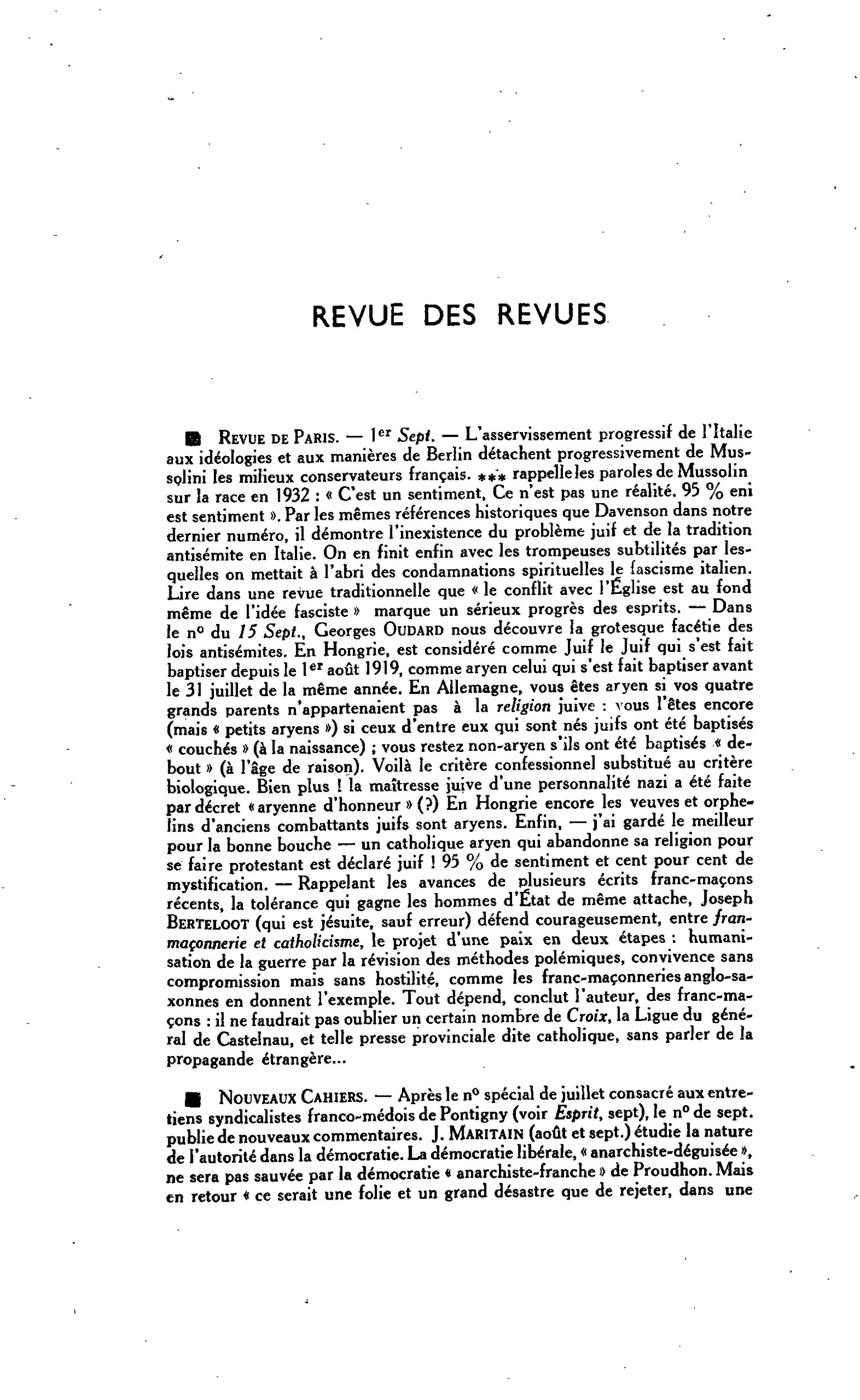 Nouveaux Cahiers