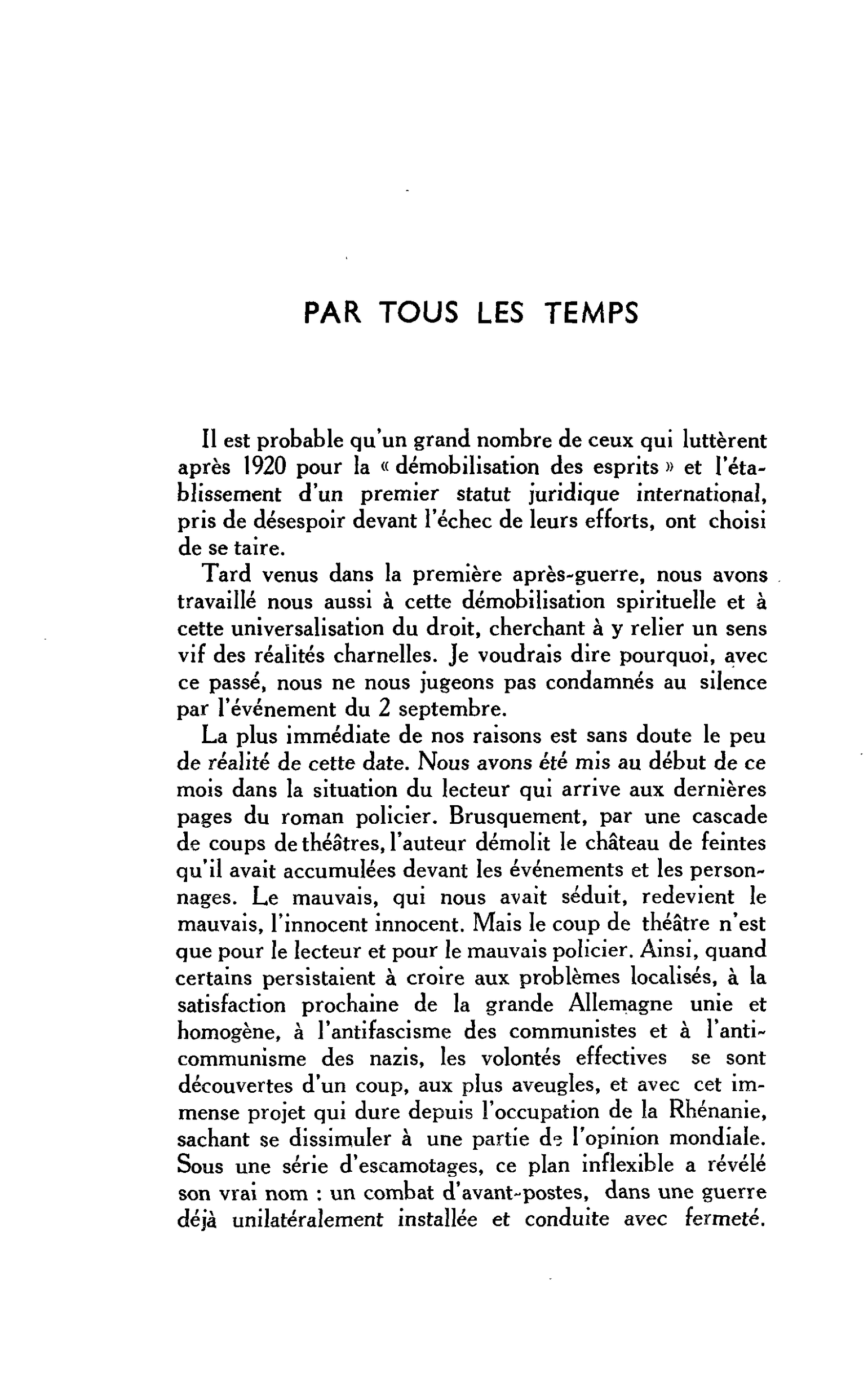 Par tous les temps