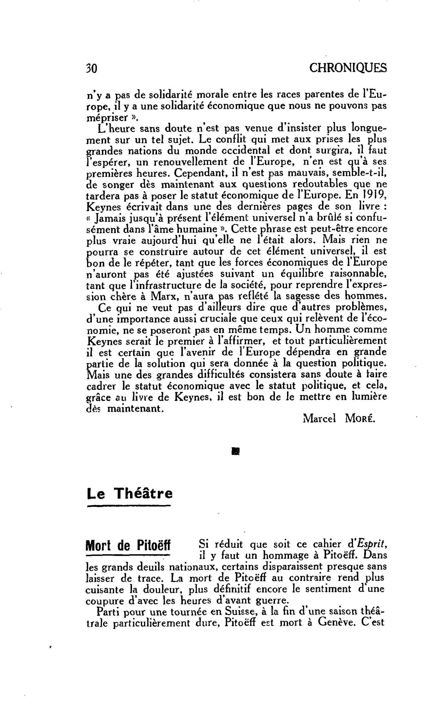 Le Théâtre Mort de Pitoëff